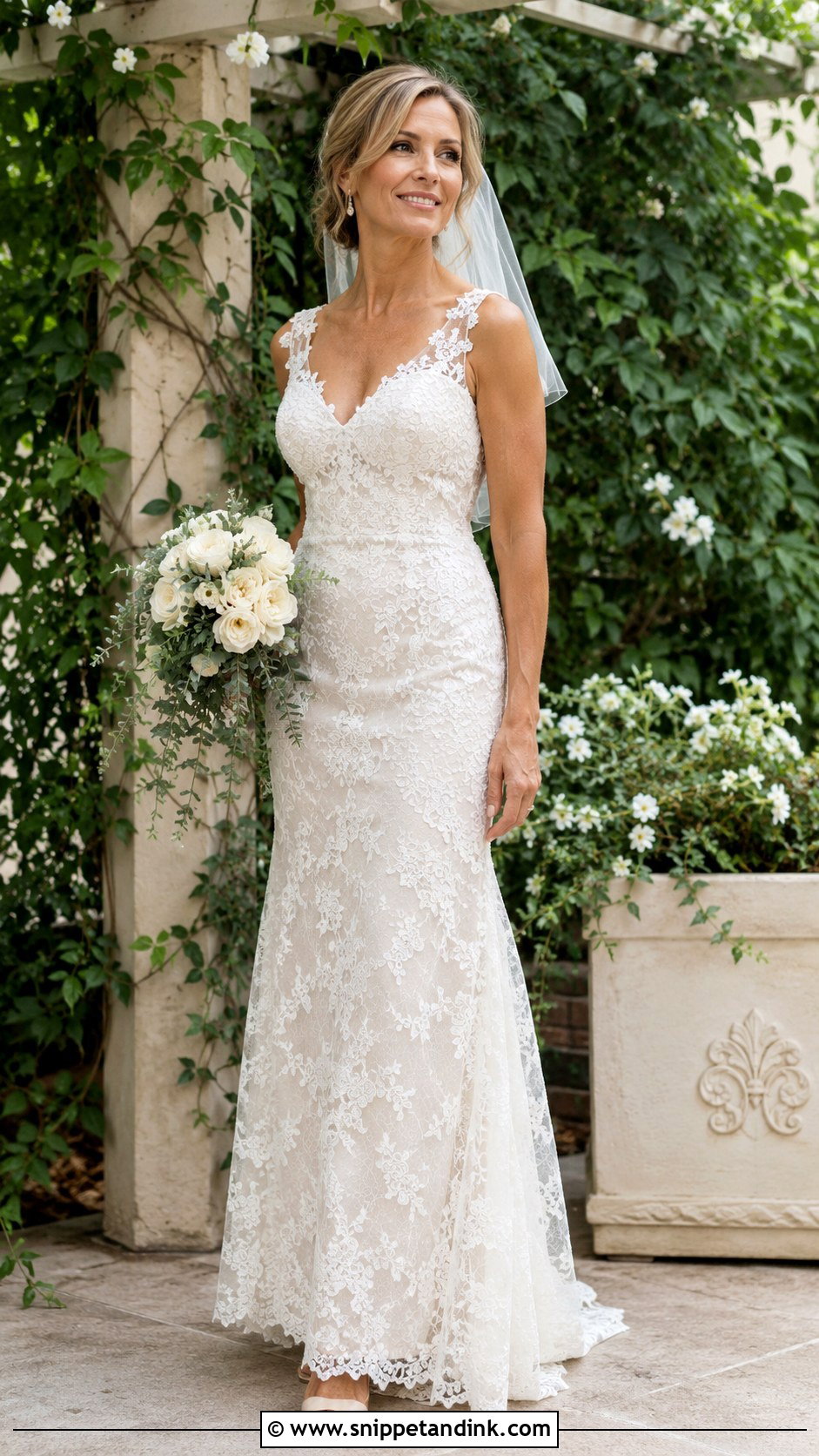 40s Floral Lace Wedding Dress - Snippet and Ink - 25 40s Wedding Dress Ideas