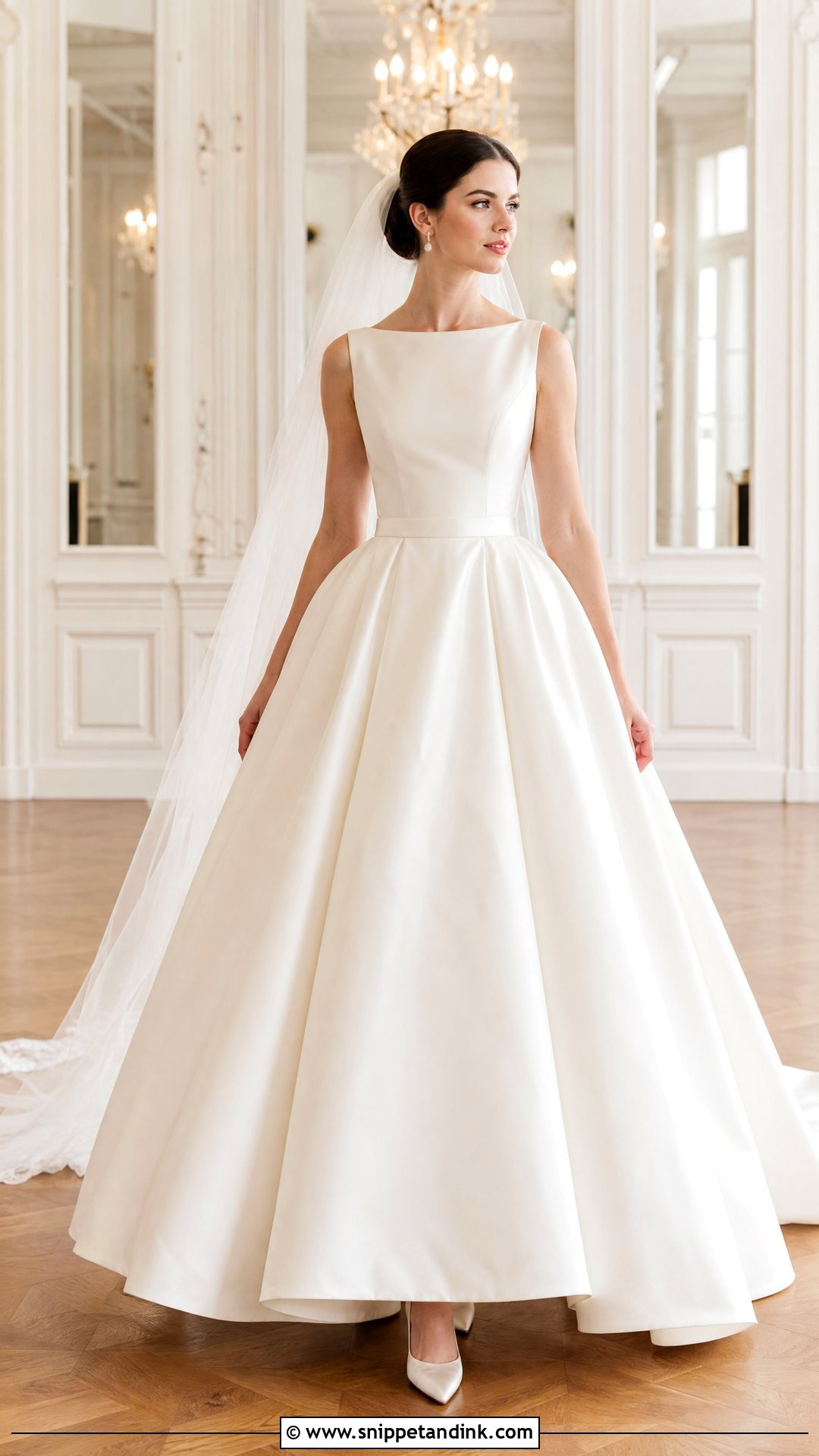 50s Style Ball Gown Wedding Dress - Snippet and Ink - 25 50s Style Wedding Dress Ideas