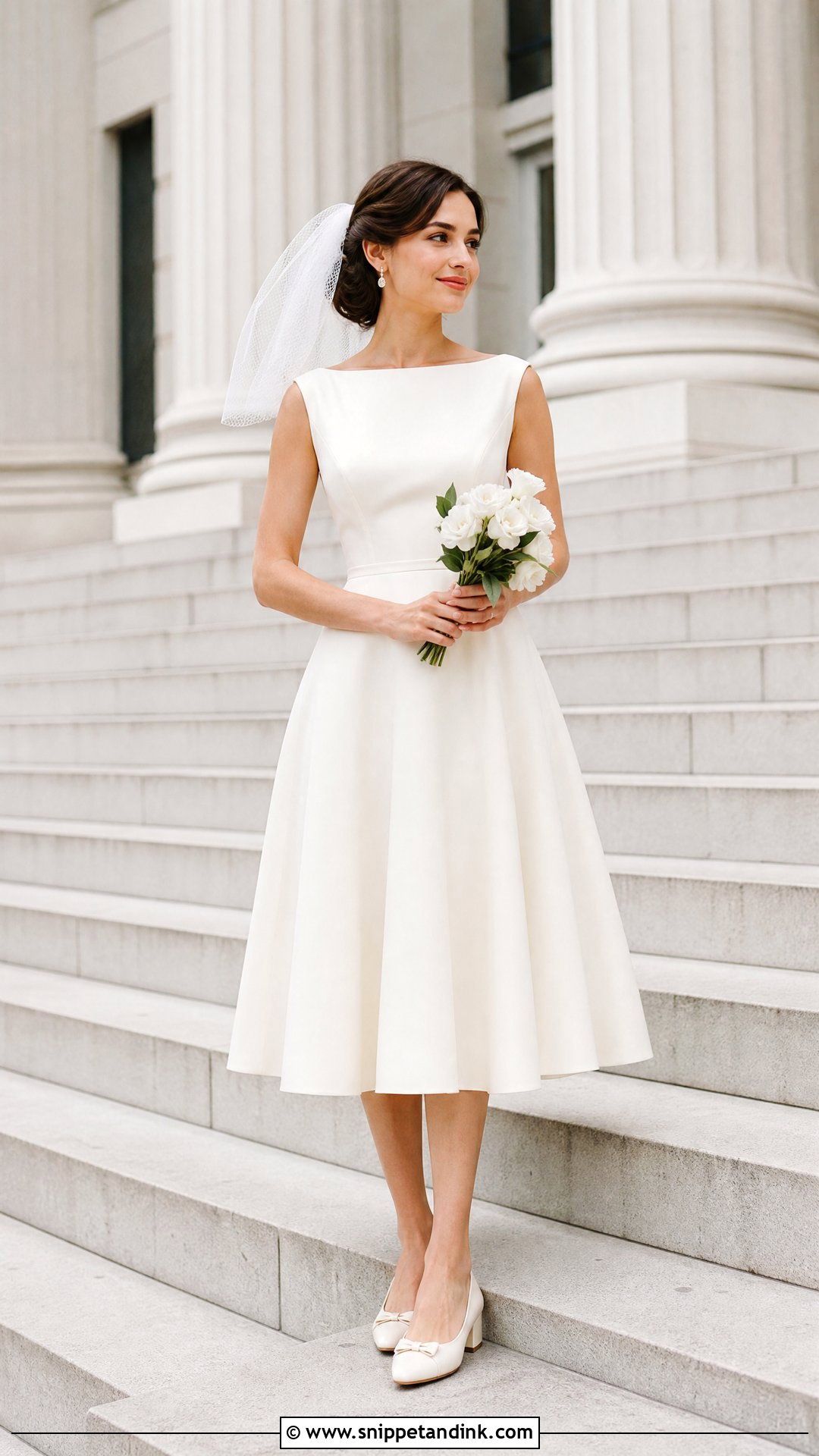 50s Style Courthouse Wedding Dress - Snippet and Ink - 25 50s Style Wedding Dress Ideas