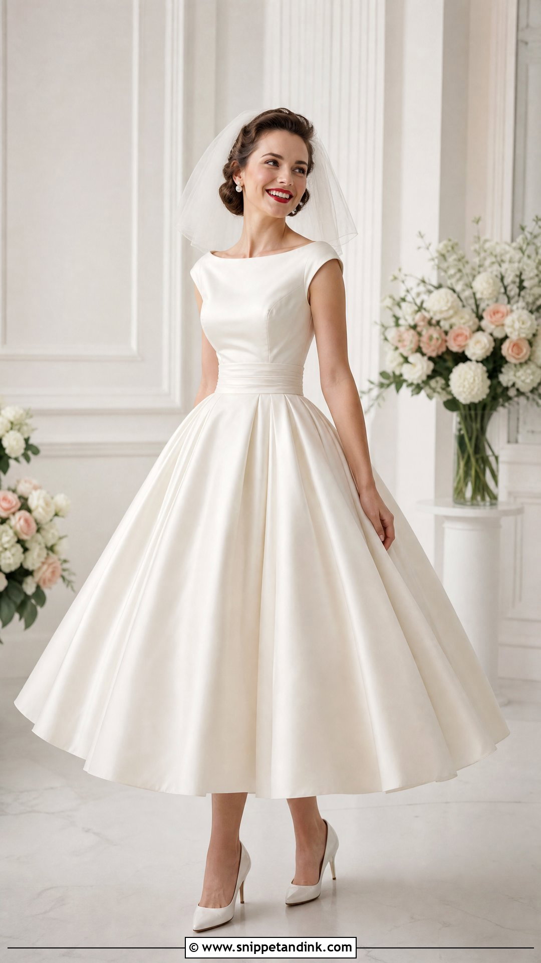50s Style Full Skirt Wedding Dress - Snippet and Ink - 25 50s Style Wedding Dress Ideas