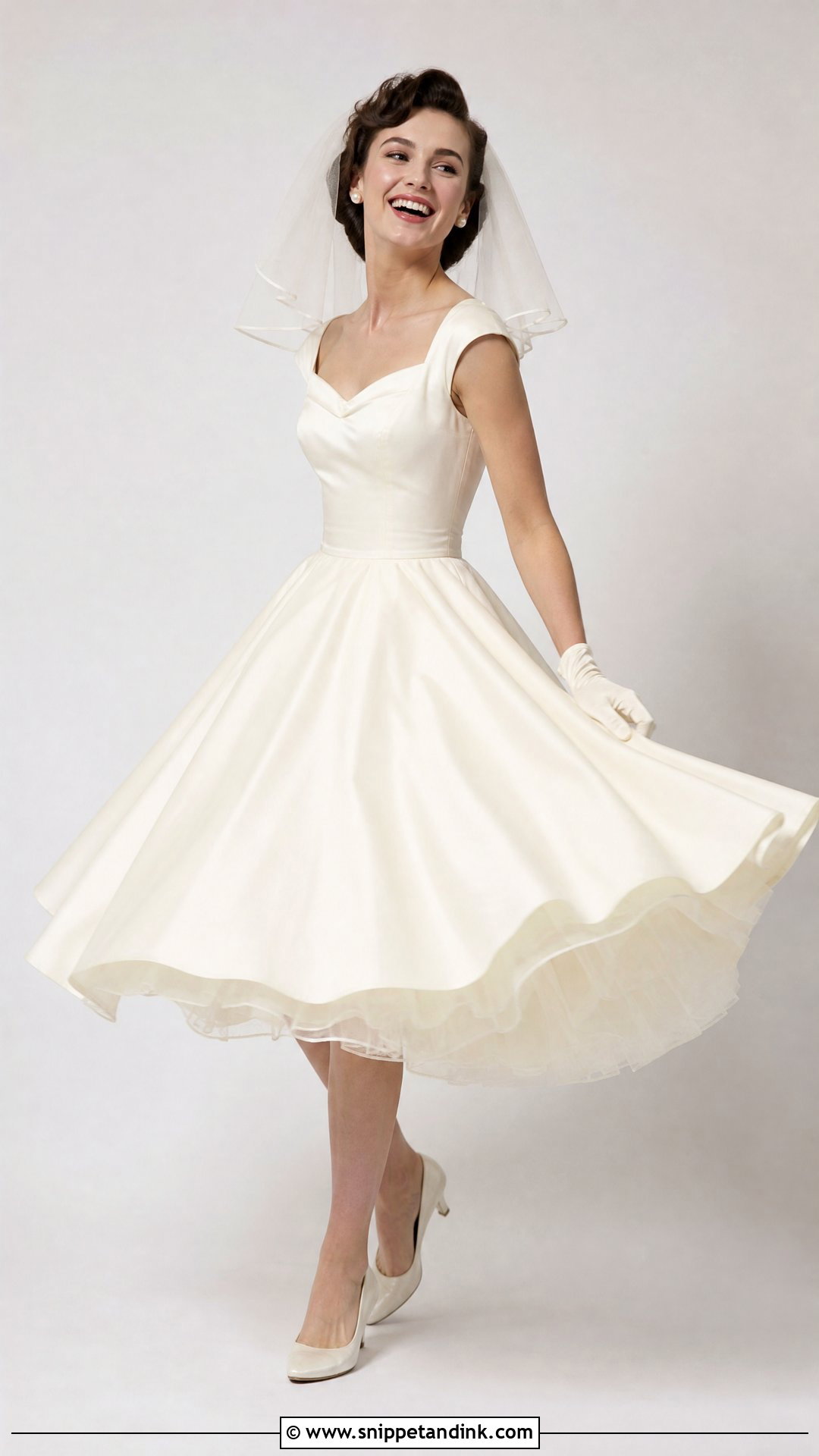 50s Style Wedding Dress With Petticoat - Snippet and Ink - 25 50s Style Wedding Dress Ideas