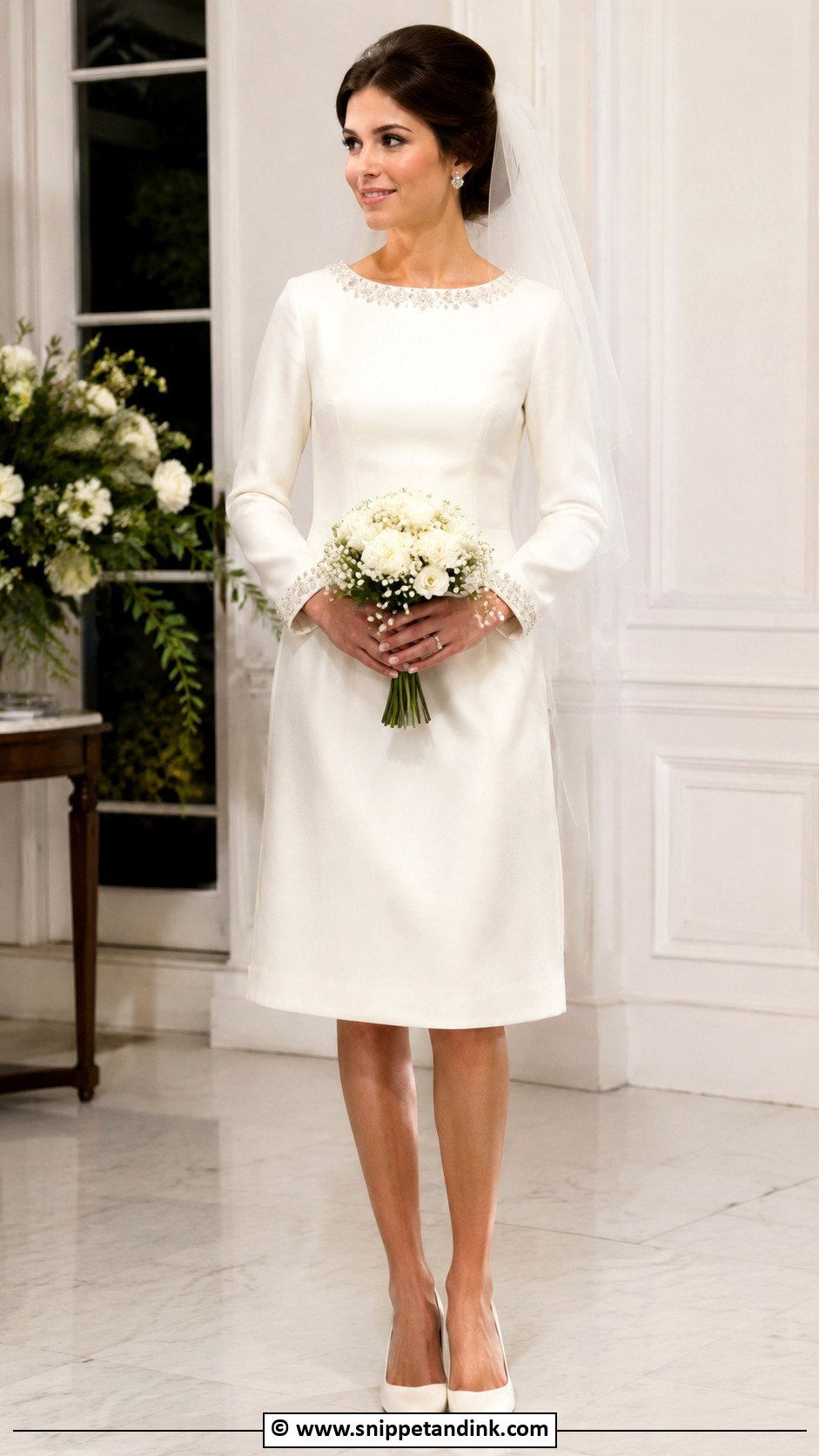 60s Beaded Wedding Dress - Snippet and Ink - 30 60s Wedding Dress Ideas