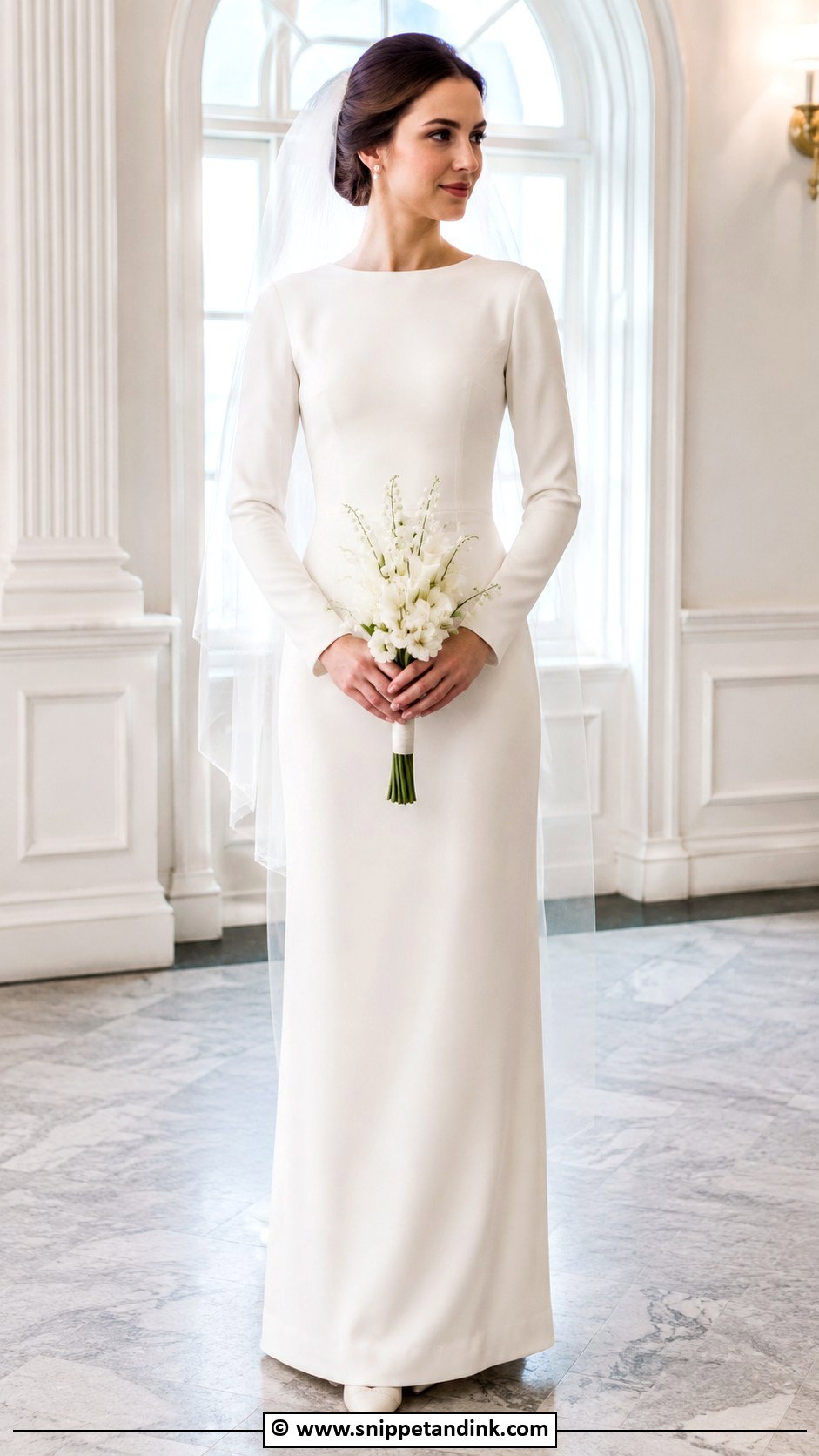 60s Column Wedding Dress - Snippet and Ink - 30 60s Wedding Dress Ideas