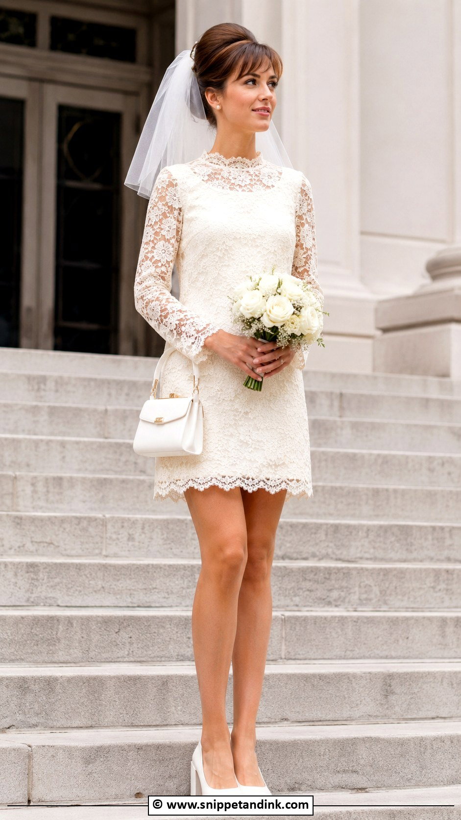 60s Courthouse Wedding Dress - Snippet and Ink - 30 60s Wedding Dress Ideas