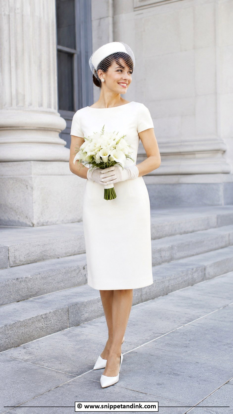 60s Pillbox Hat Wedding Dress - Snippet and Ink - 30 60s Wedding Dress Ideas
