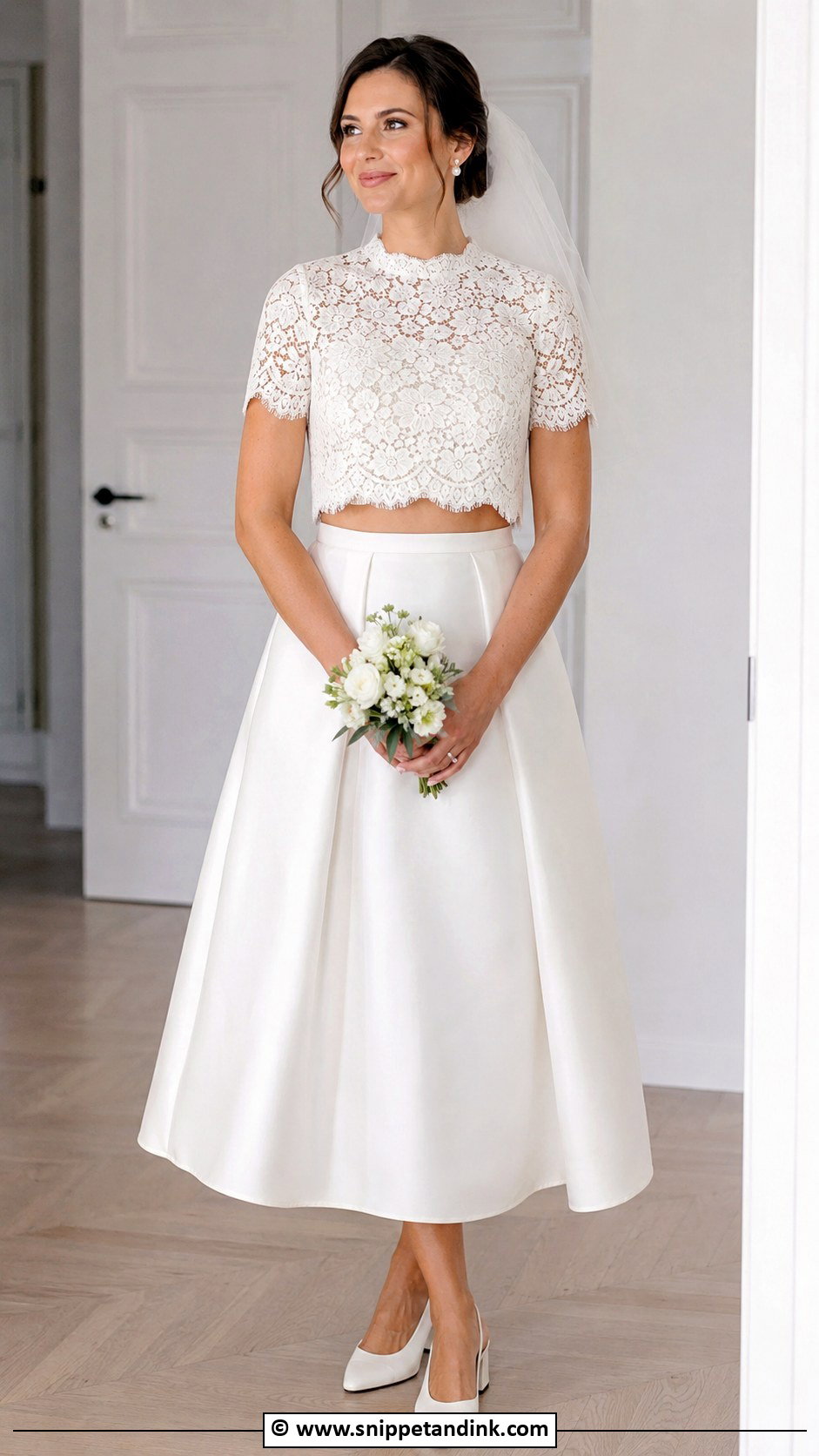 60s Two Piece Wedding Dress - Snippet and Ink - 30 60s Wedding Dress Ideas