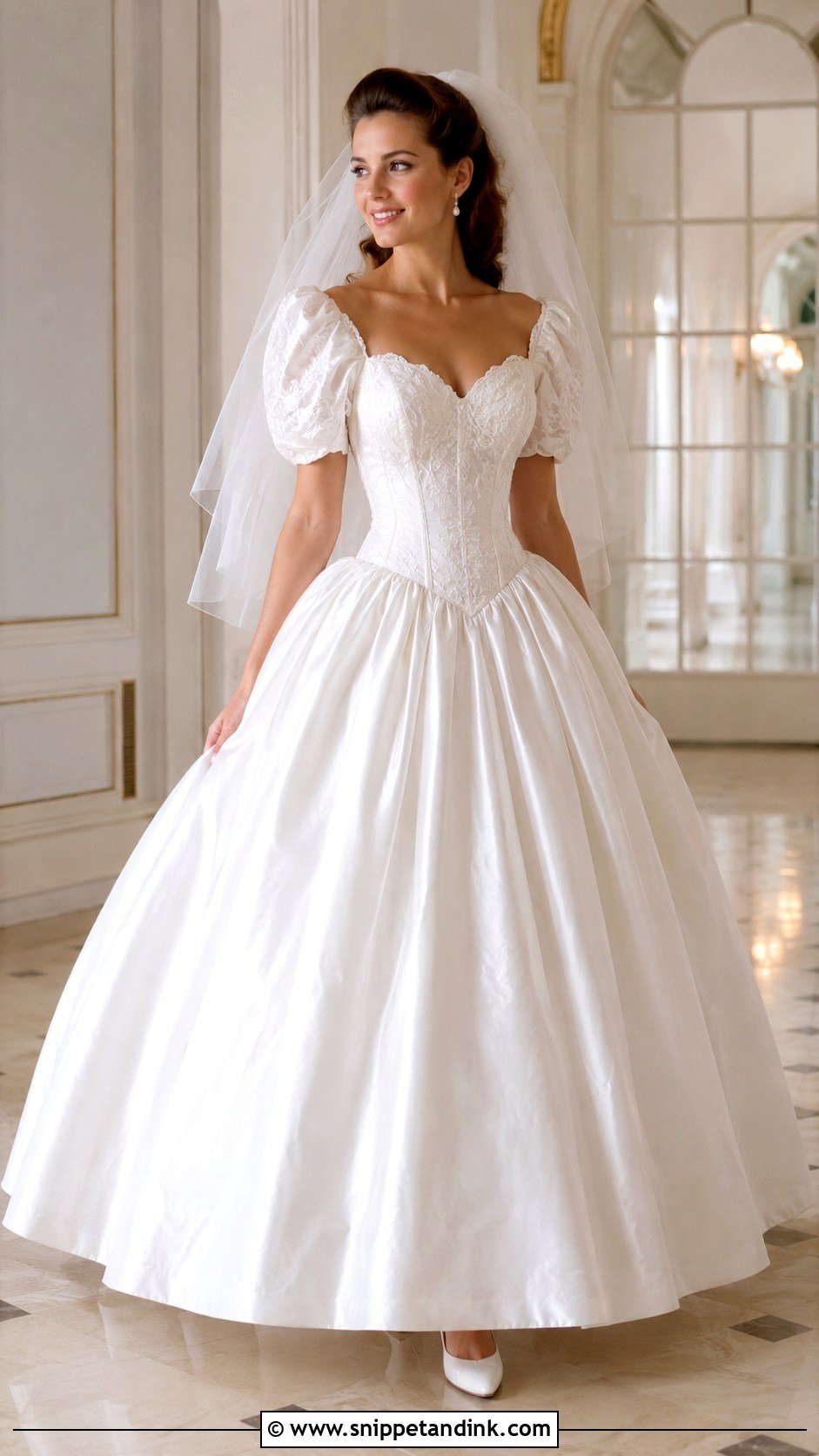 80s Ball Gown Wedding Dress - Snippet and Ink - 25 80s Wedding Dresses
