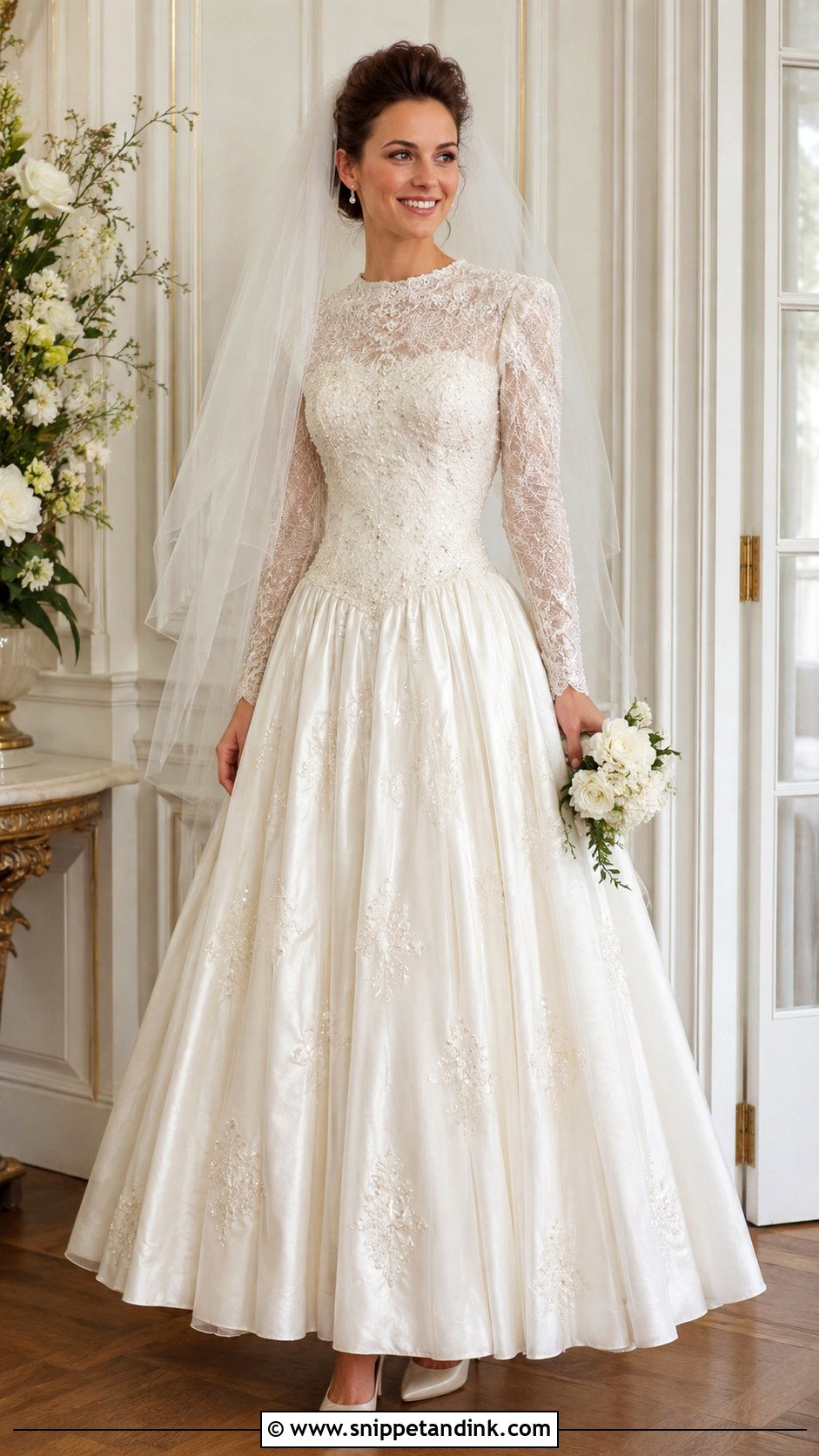 80s Beaded Wedding Dress - Snippet and Ink - 25 80s Wedding Dresses