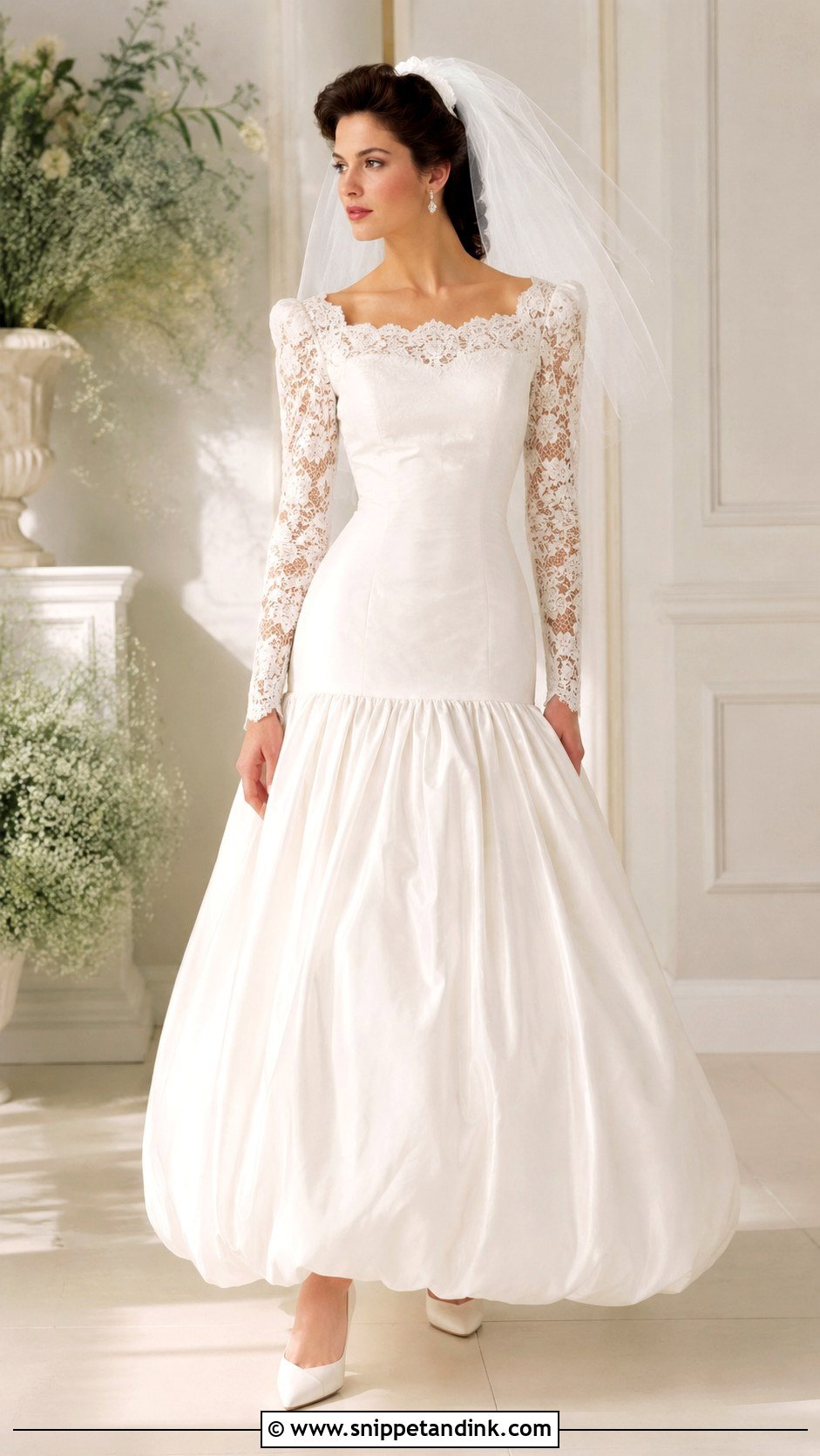 80s Drop Waist Wedding Dress - Snippet and Ink - 25 80s Wedding Dresses