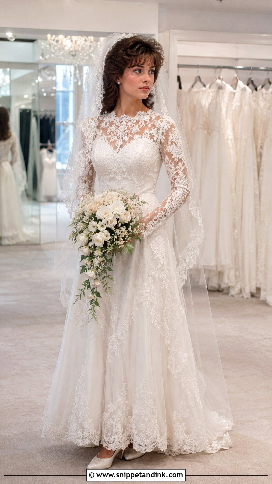 80s Lace Wedding Dress - Snippet and Ink - 30 80s Wedding Dress Ideas