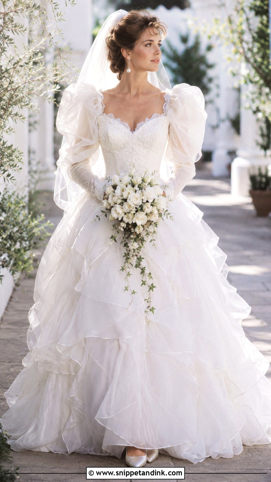 80s Organza Wedding Dress - Snippet and Ink - 25 80s Wedding Dresses