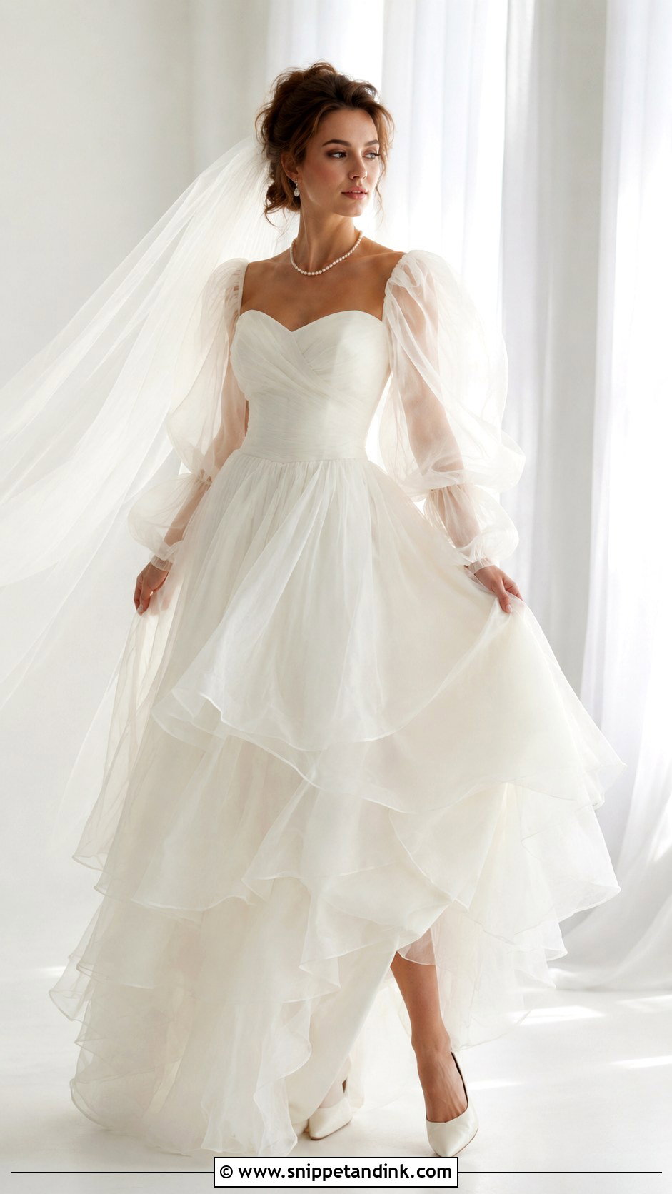 80s Organza Wedding Dress - Snippet and Ink - 30 80s Wedding Dress Ideas