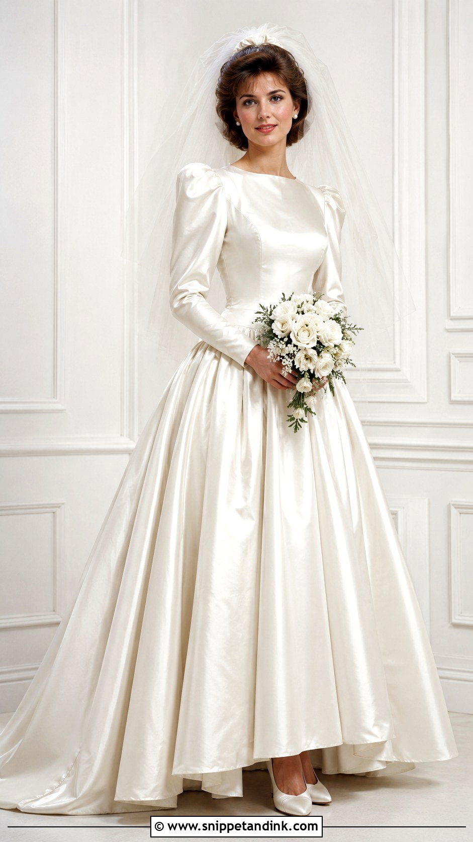 80s Satin Wedding Dress - Snippet and Ink - 25 80s Wedding Dresses