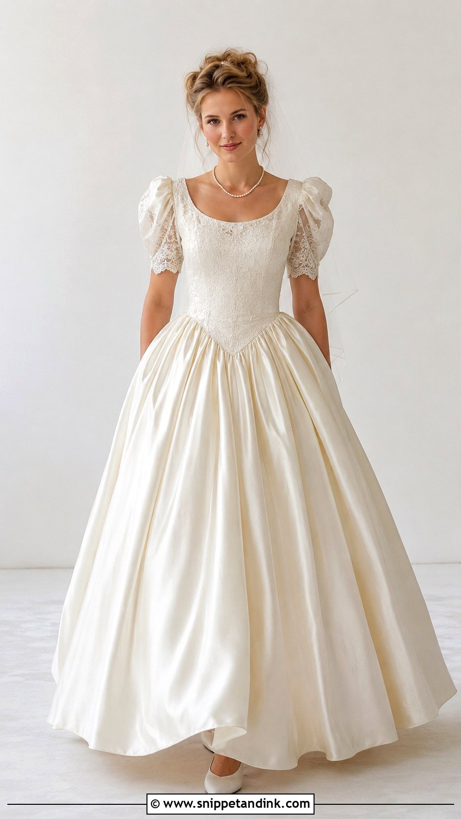 80s Scoop Neck Wedding Dress - Snippet and Ink - 30 80s Wedding Dress Ideas