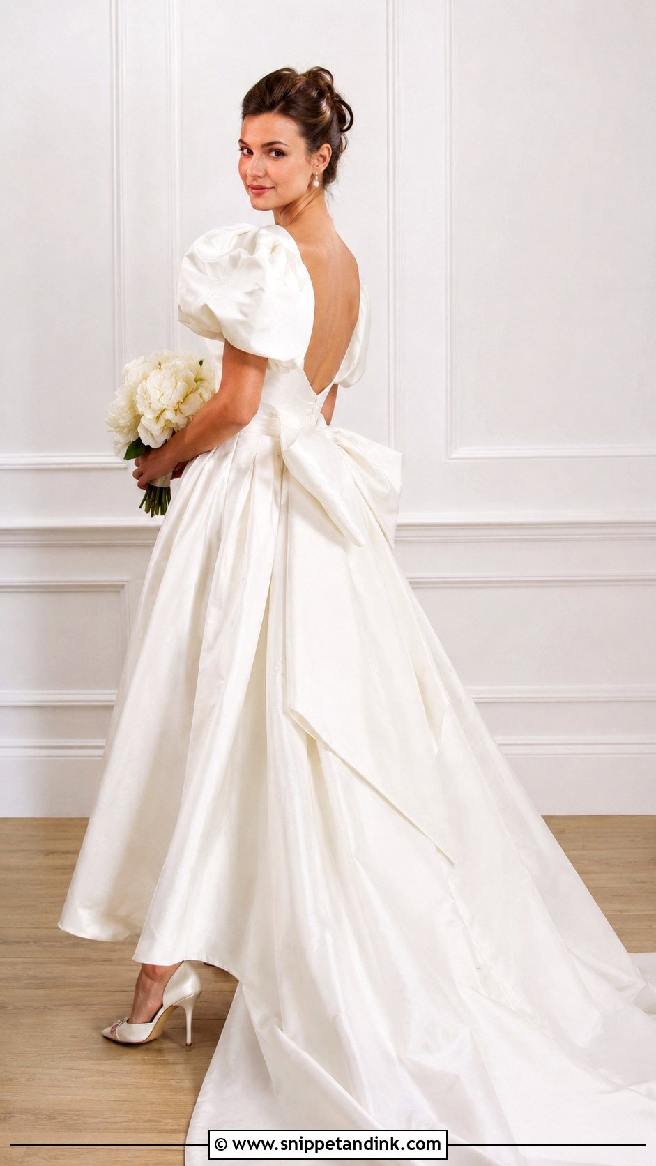 80s Taffeta Wedding Dress - Snippet and Ink - 30 80s Wedding Dress Ideas