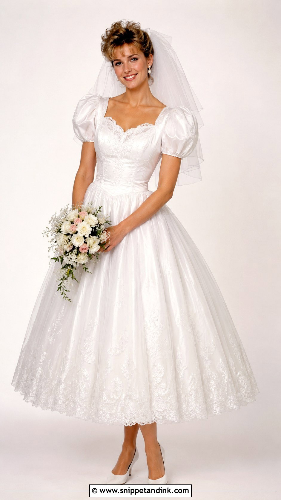 80s Tea Length Wedding Dress - Snippet and Ink - 25 80s Wedding Dresses