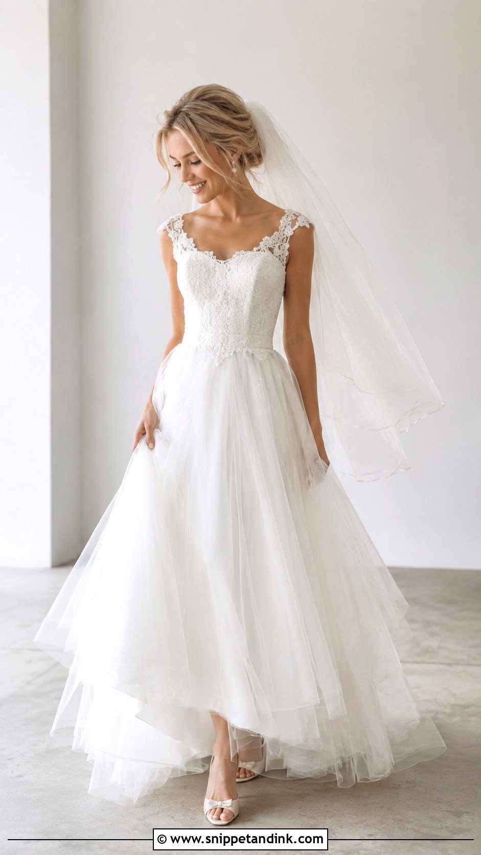 80s Tulle Skirt Wedding Dress - Snippet and Ink - 25 80s Wedding Dresses