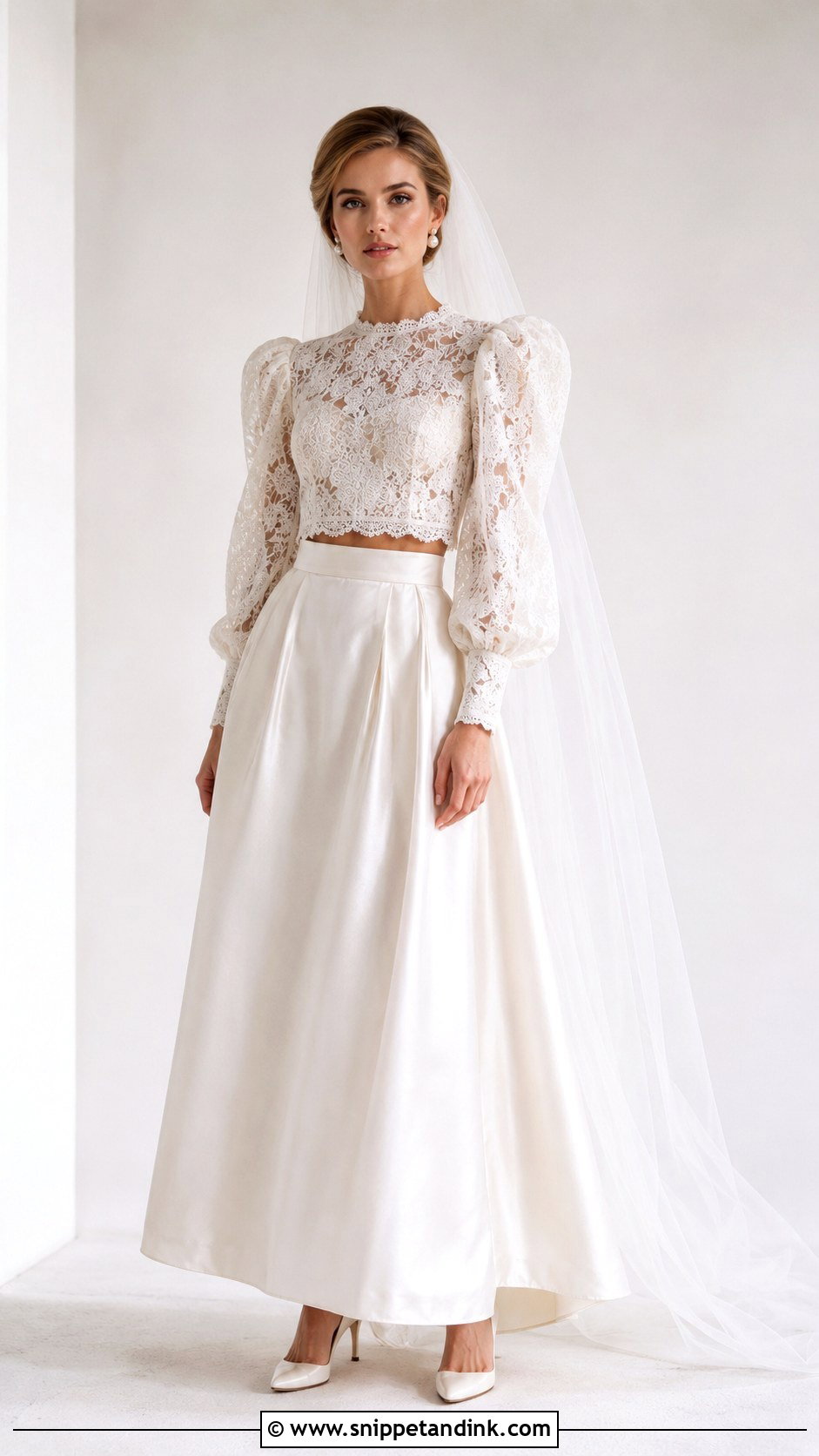 80s Two Piece Wedding Dress - Snippet and Ink - 30 80s Wedding Dress Ideas