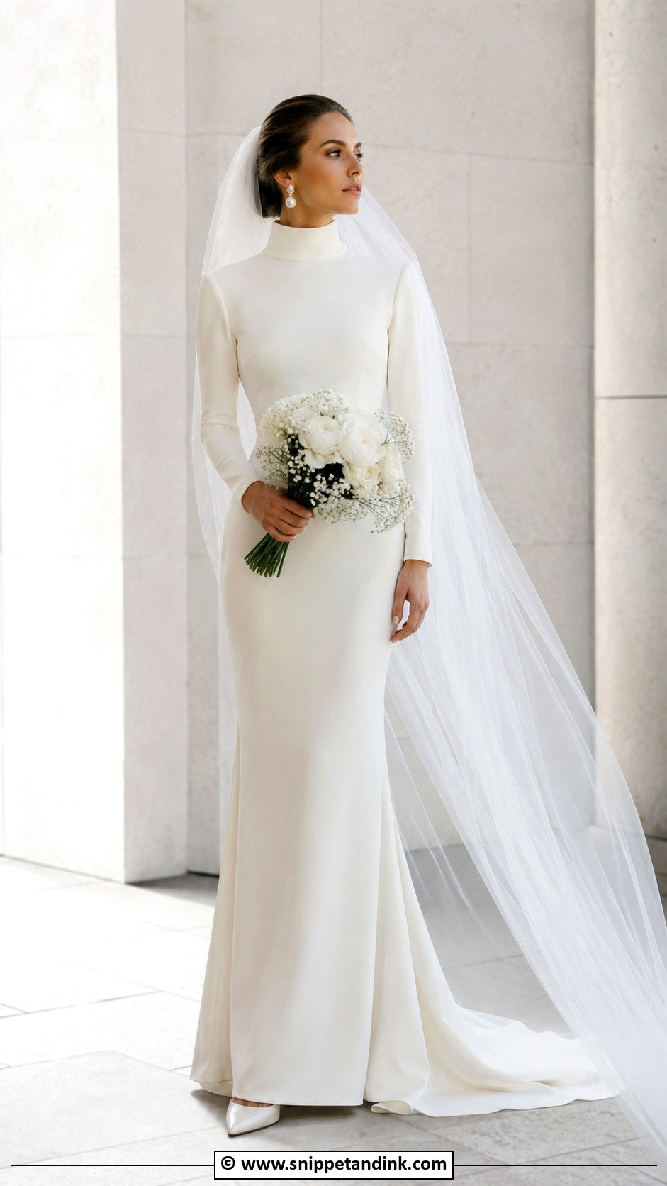 90s Bride High Neck Dress - Snippet and Ink - 25 90s Bride Ideas