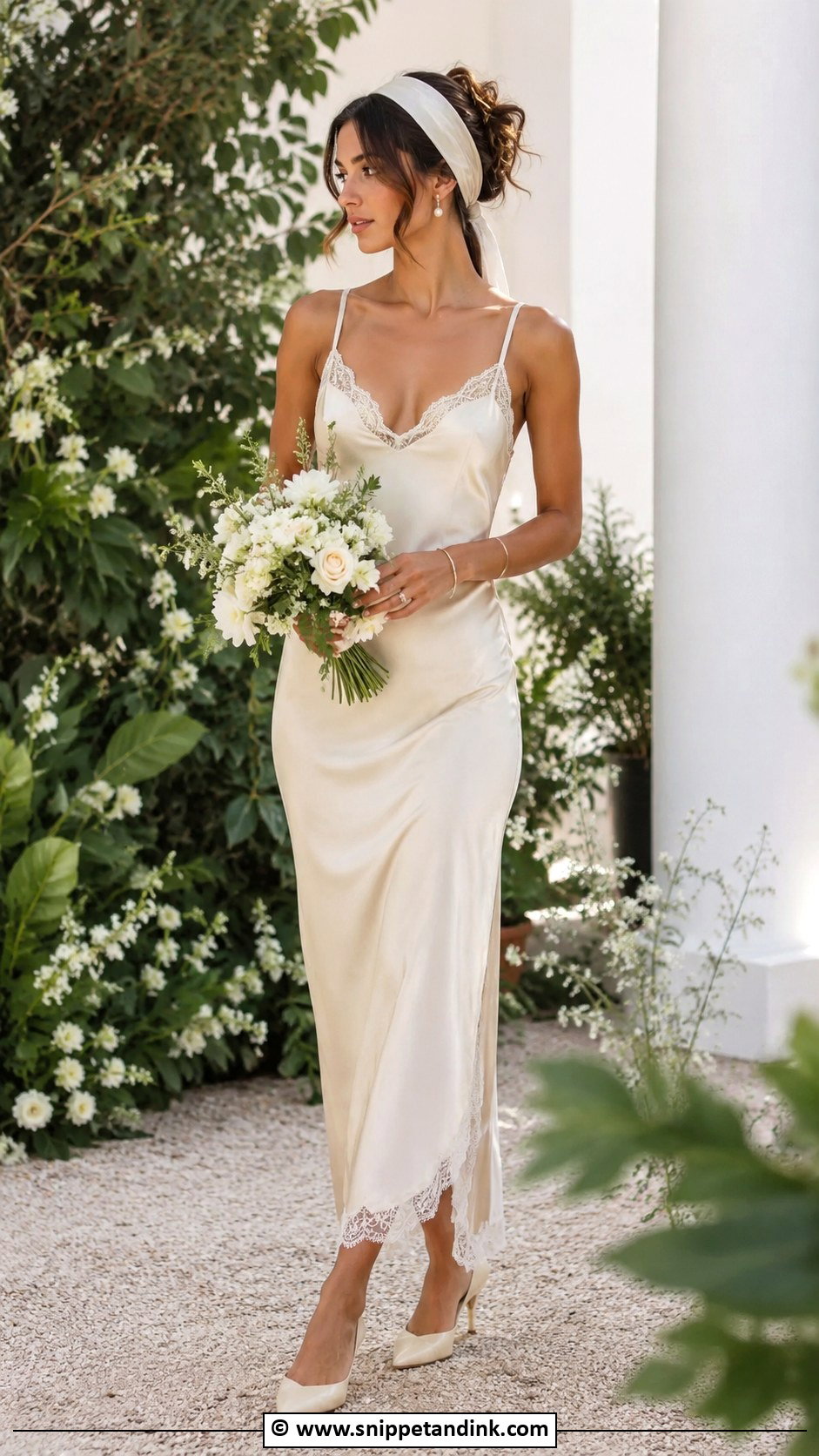 90s Bride Lace Slip Dress - Snippet and Ink - 25 90s Bride Ideas