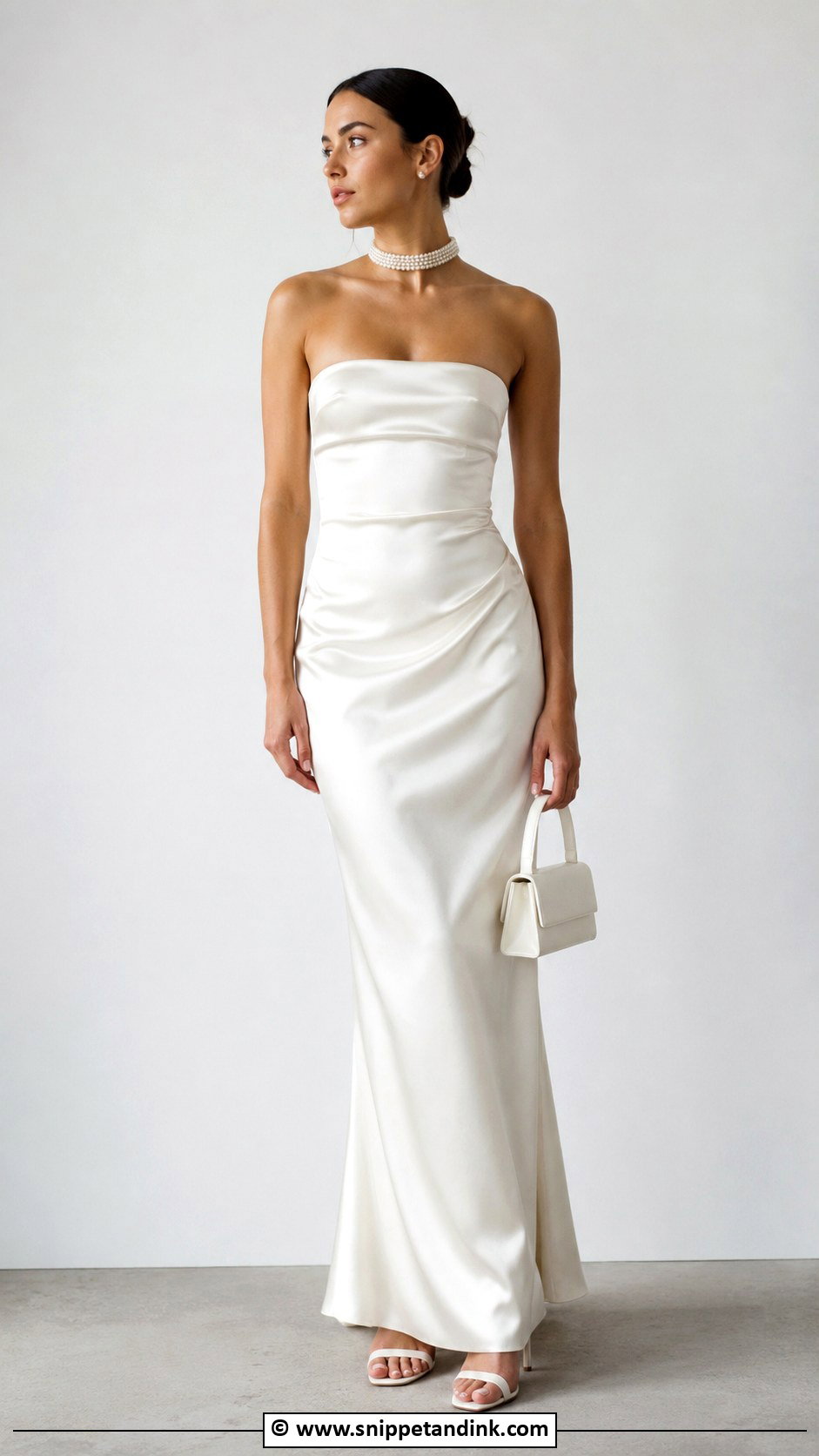 90s Bride Pearl Choker Outfit - Snippet and Ink - 25 90s Bride Ideas