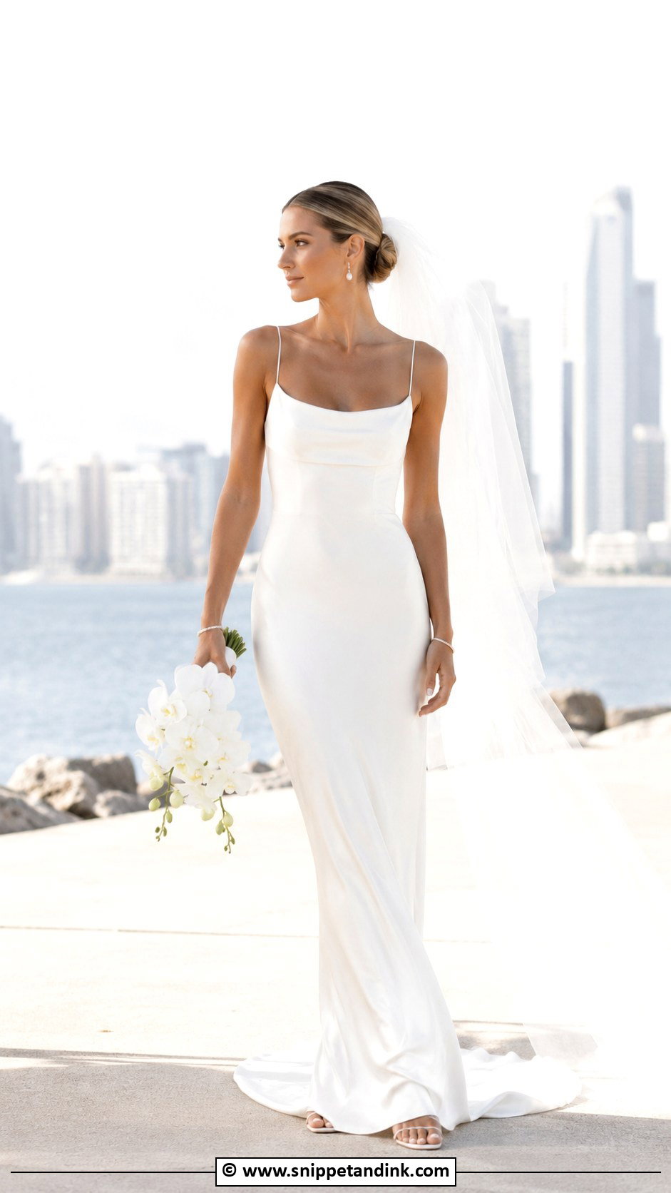 90s Bride Spaghetti Strap Gown - Snippet and Ink - 25 90s Bride Ideas