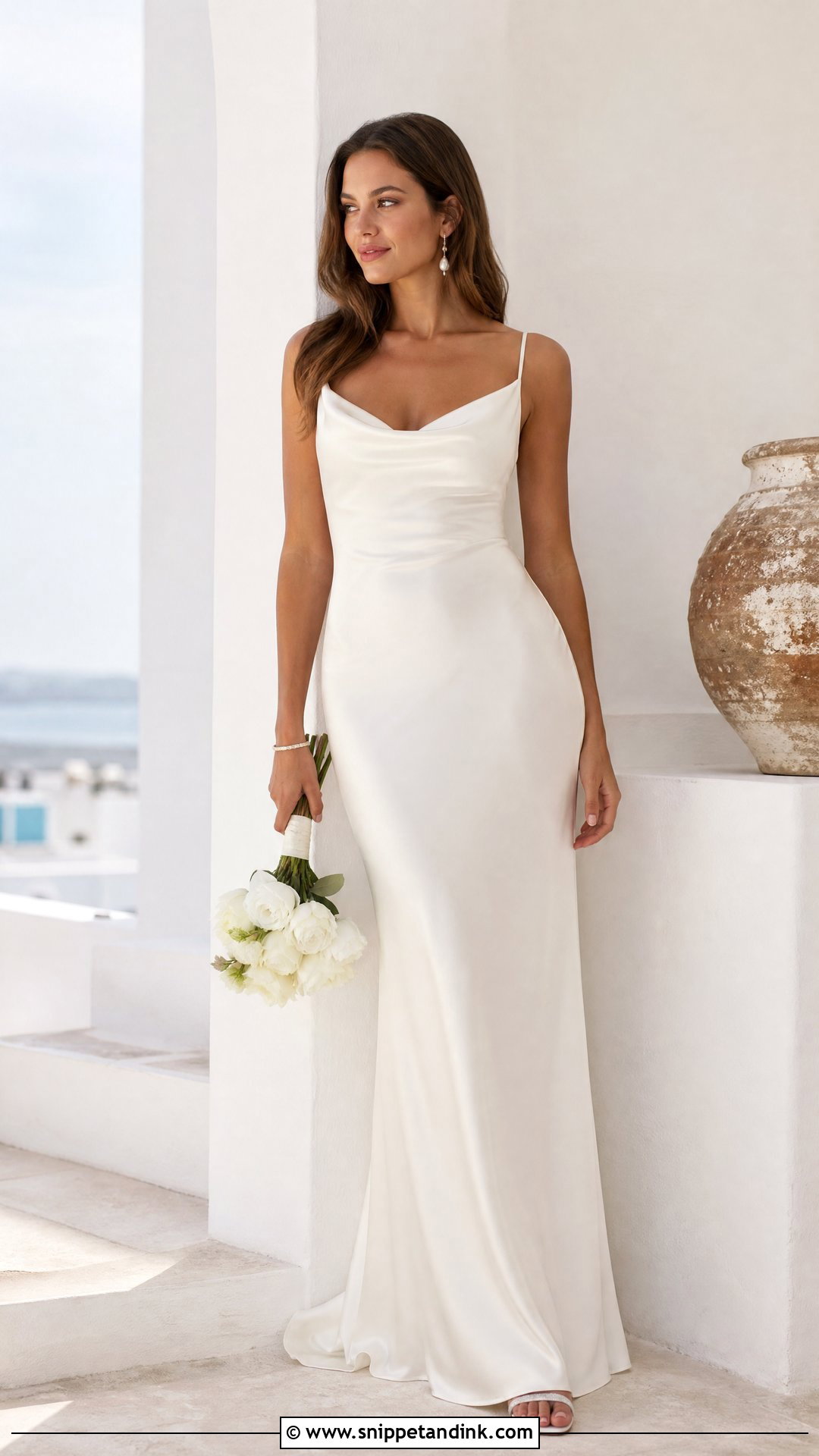 90s Cowl Neck Wedding Dress - Snippet and Ink - 25 Vintage 90s Wedding Dress Ideas