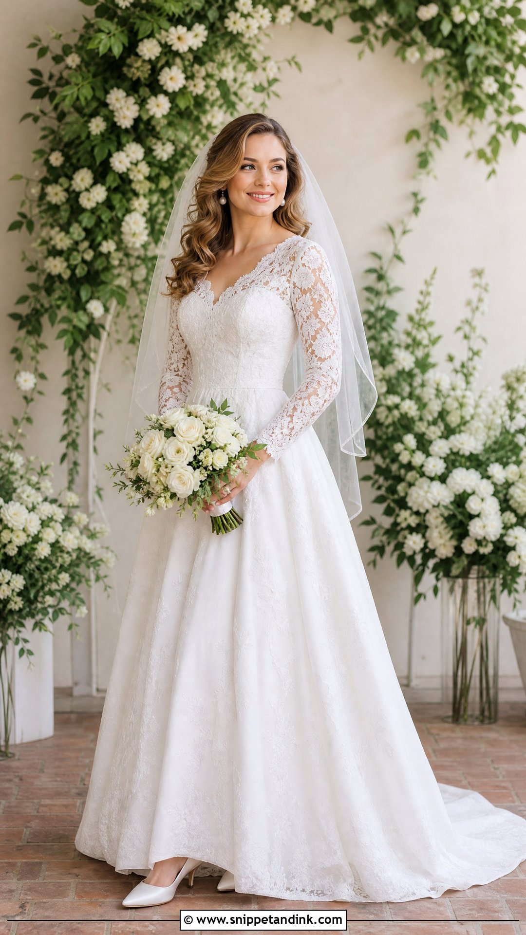 90s Floral Lace Wedding Dress - Snippet and Ink - 25 Vintage 90s Wedding Dress Ideas