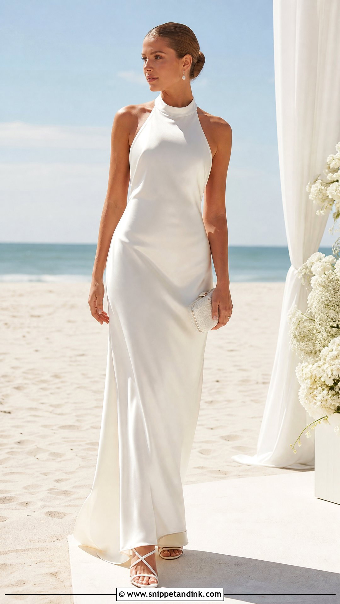 90s Halter Wedding Dress - Snippet and Ink - 25 Vintage 90s Wedding Dress Ideas