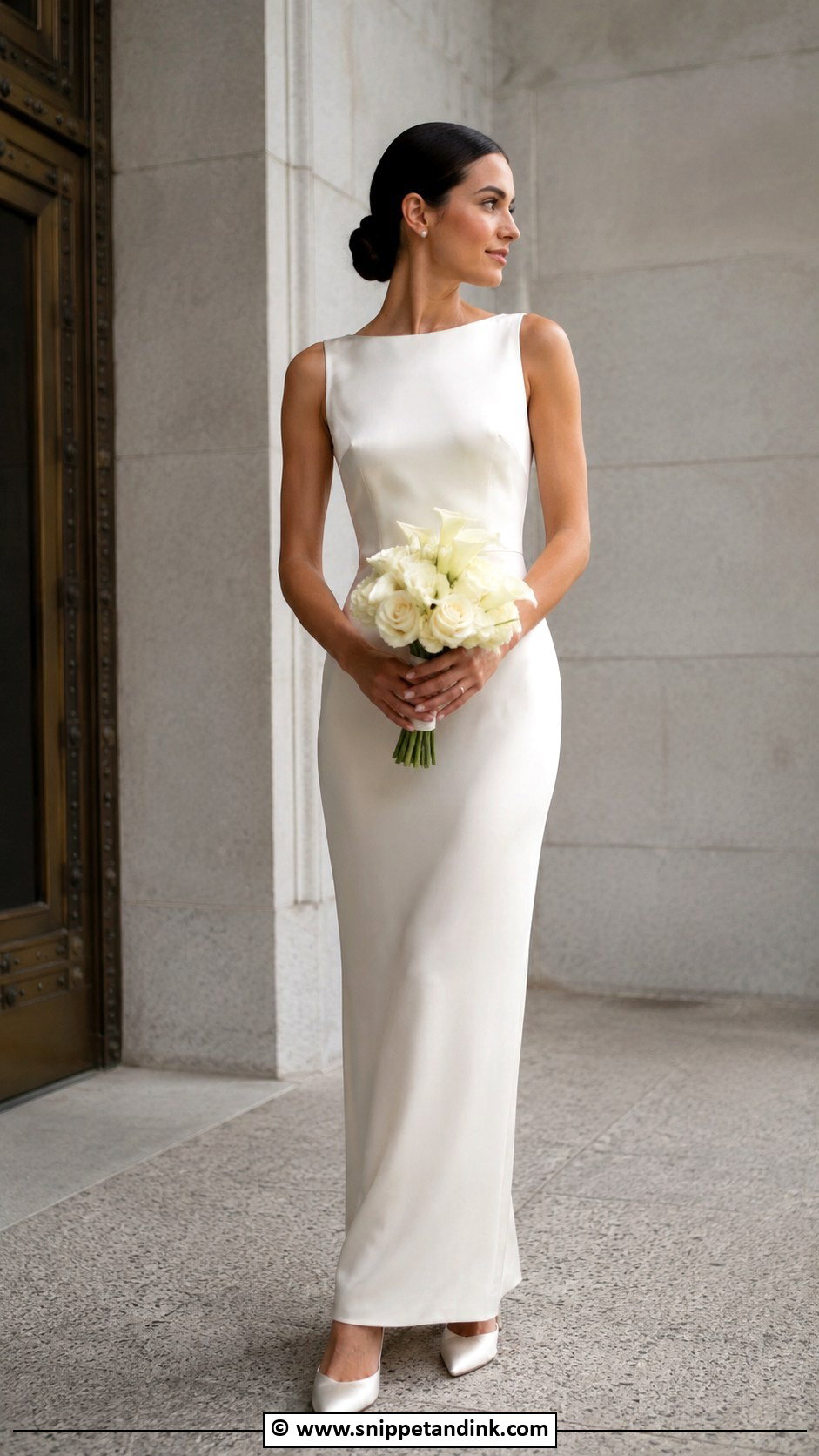 90s Minimalist Wedding Dress - Snippet and Ink - 30 90s Wedding Dress Ideas