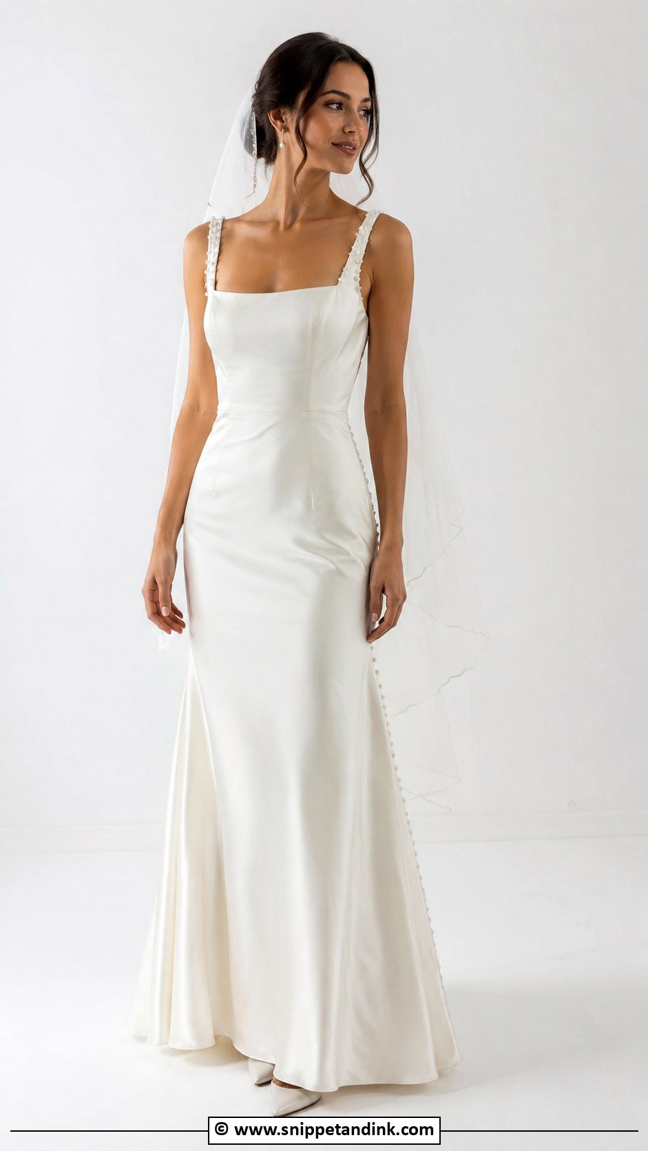 90s Pearl Wedding Dress - Snippet and Ink - 30 90s Wedding Dress Ideas