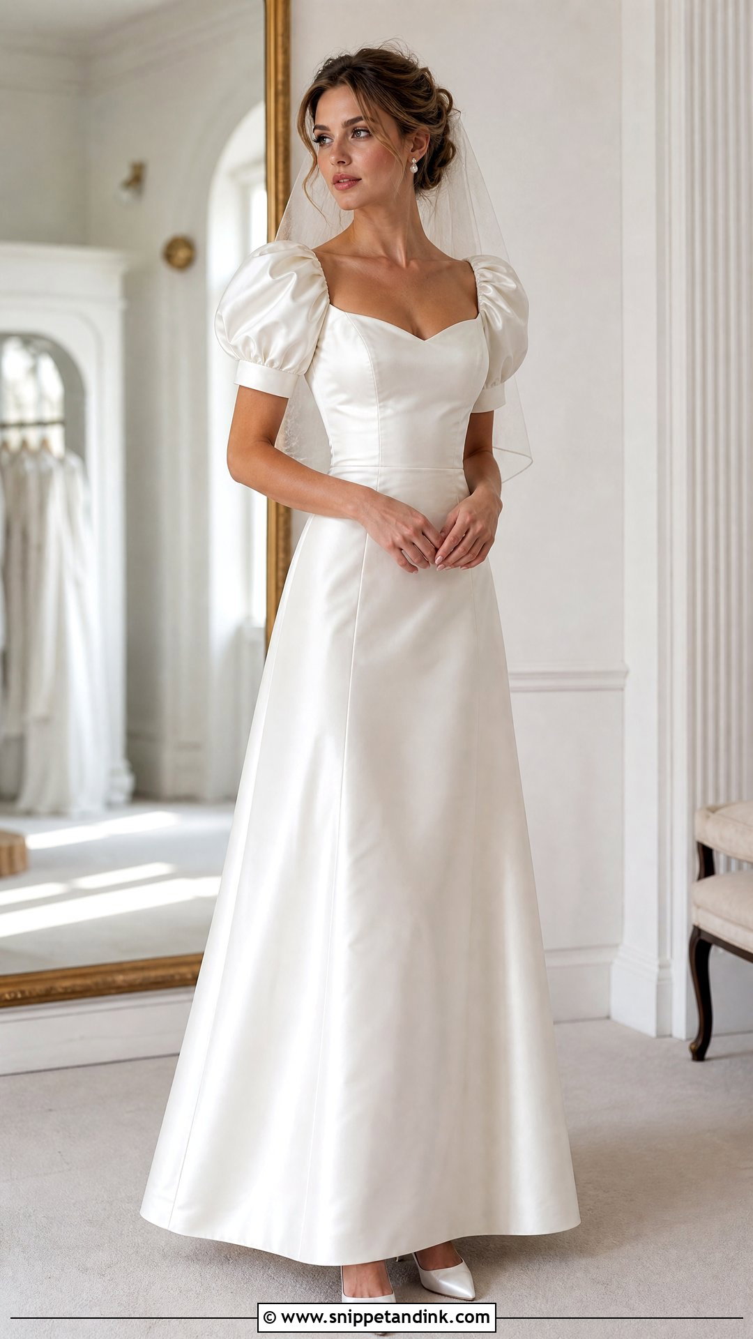 90s Puff Sleeve Wedding Dress - Snippet and Ink - 25 Vintage 90s Wedding Dress Ideas