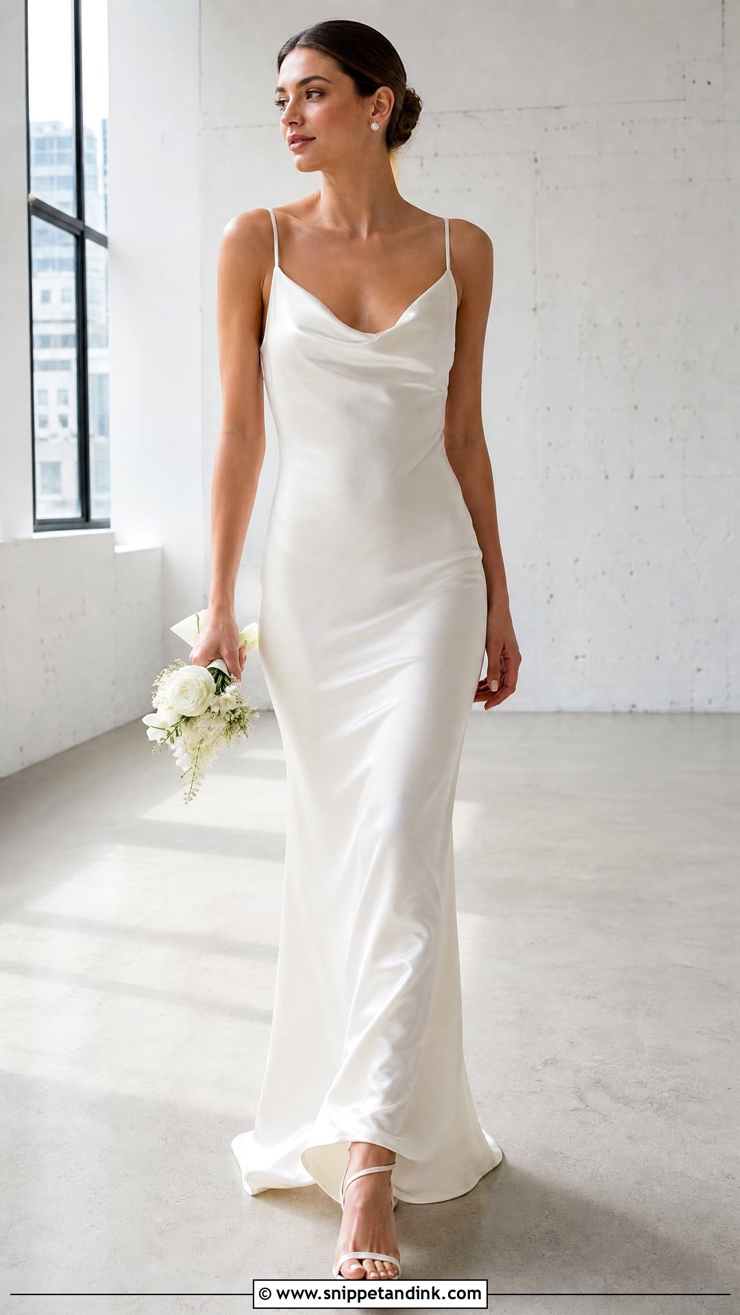 90s Satin Slip Wedding Dress - Snippet and Ink - 25 Vintage 90s Wedding Dress Ideas