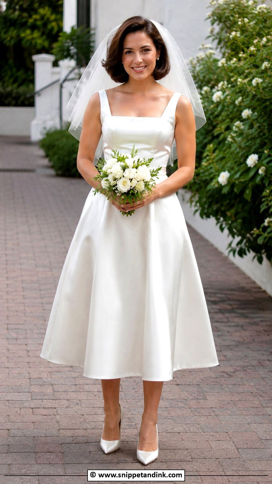 90s Tea Length Wedding Dress - Snippet and Ink - 30 90s Wedding Dress Ideas