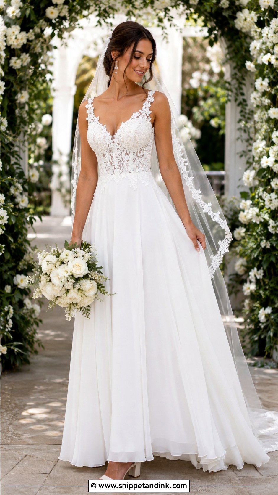 A Line Boho Wedding Dress - Snippet and Ink - 25 Boho Style Wedding Dress Ideas