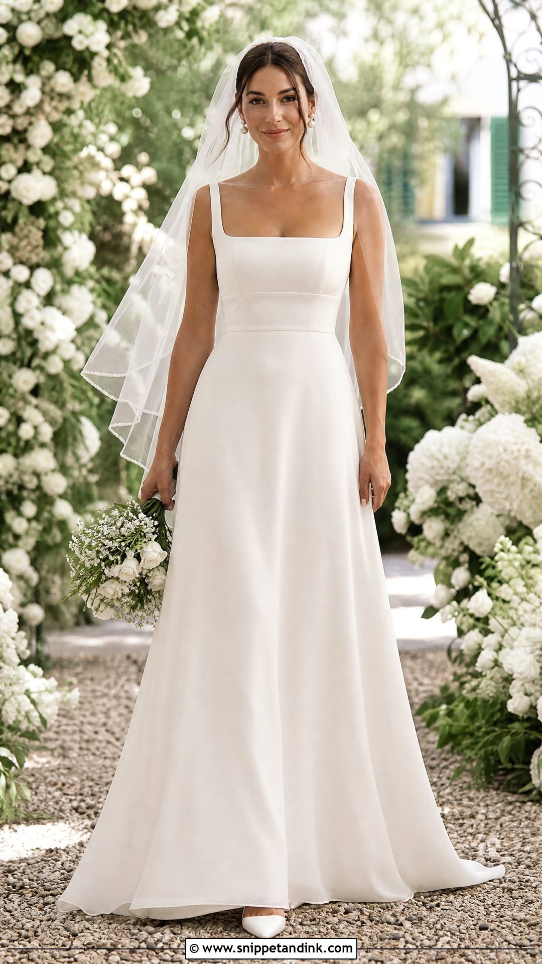 A Line Bridal Dress - Snippet and Ink - 20 Bridal Dress Styles