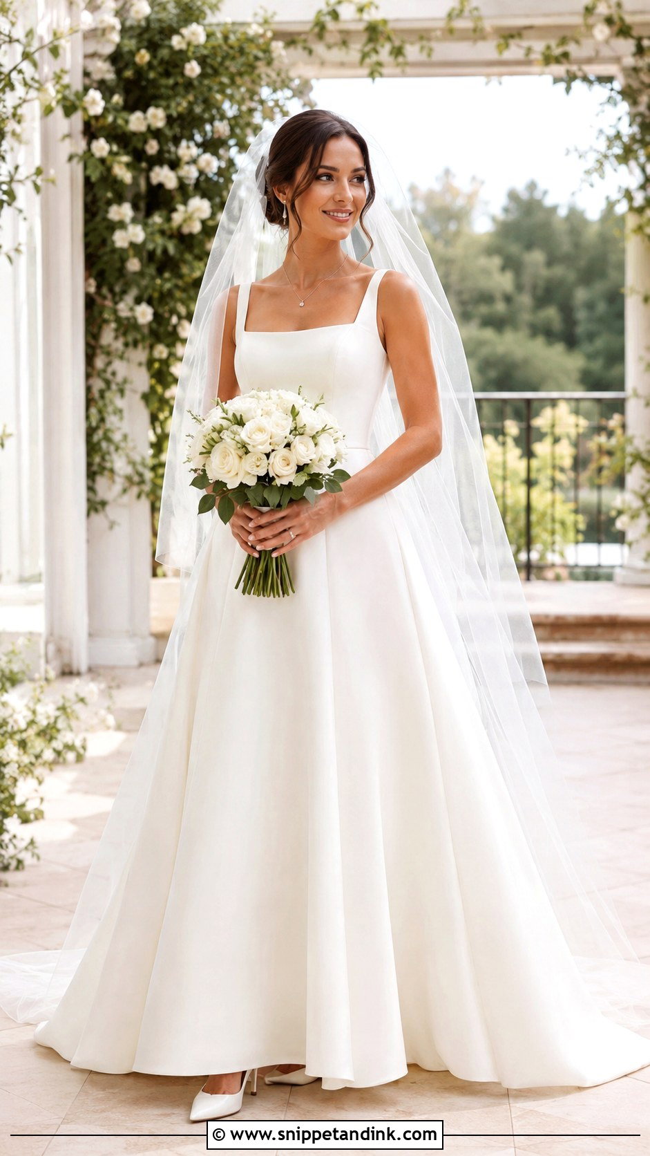 A Line Bride Look - Snippet and Ink - 25 Bride Looks