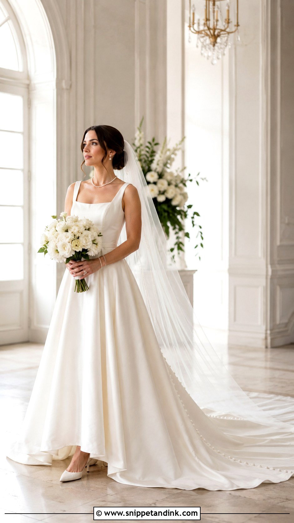 A Line Cathedral Wedding Dress - Snippet and Ink - 30 Cathedral Wedding Dress Ideas