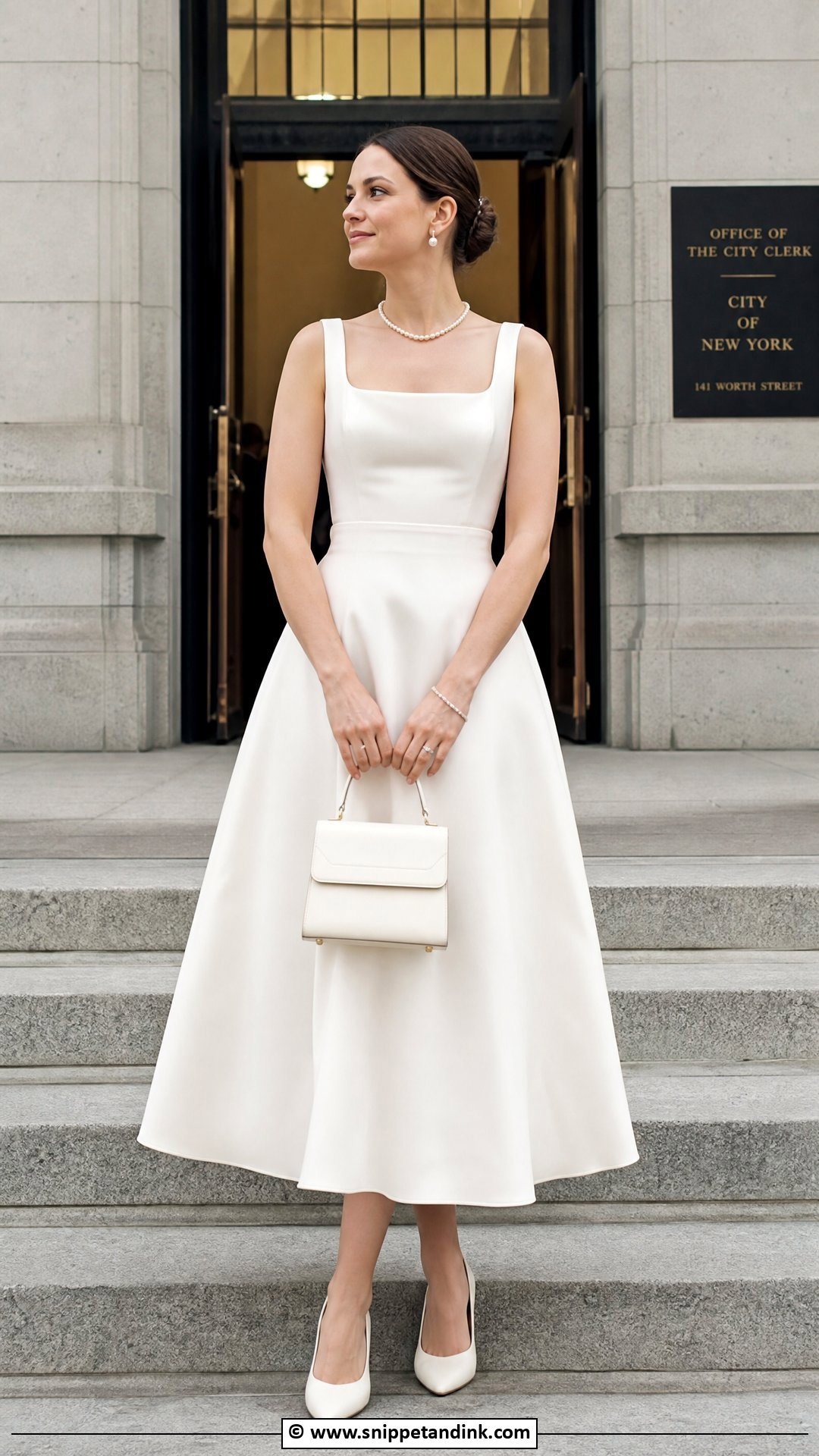 A Line City Hall Wedding Dress - Snippet and Ink - 35 City Hall Wedding Dress Ideas