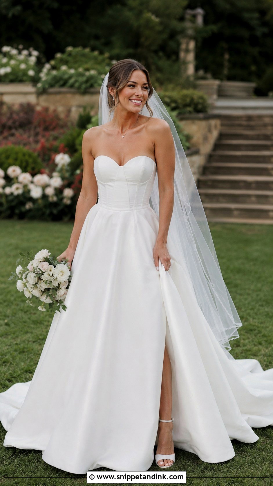 A Line Corset Bodice Wedding Dress - Snippet and Ink - 25 Wedding Dress Corset Bodice Ideas