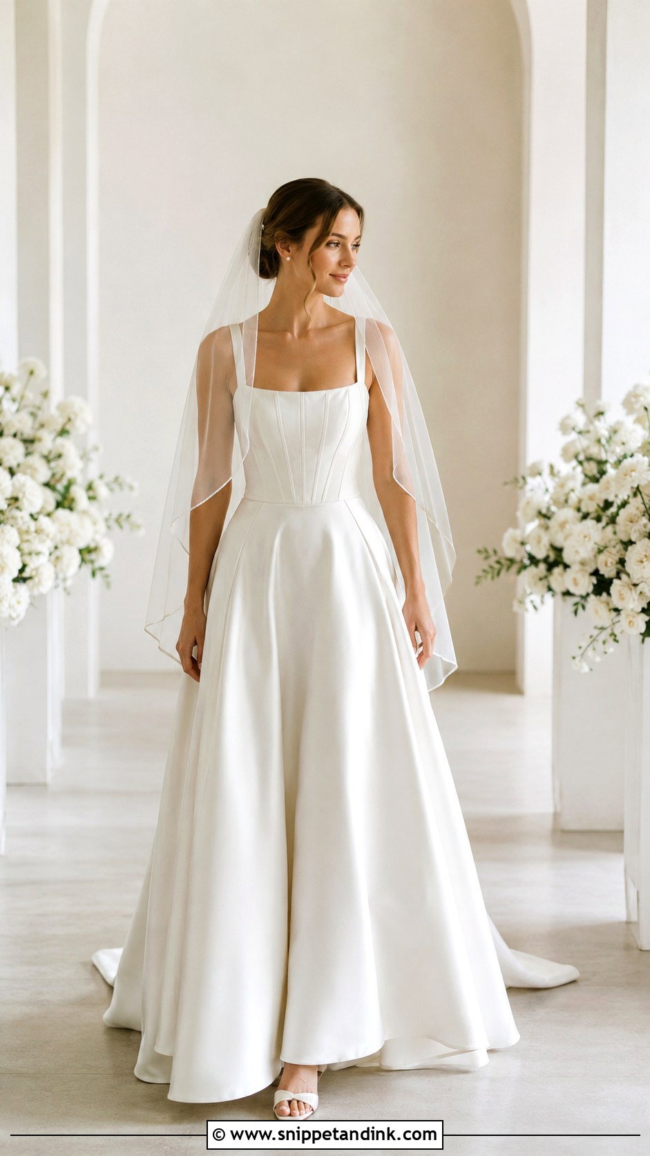 A Line Corset Wedding Gown - Snippet and Ink - 25 Corset Wedding Gown Ideas