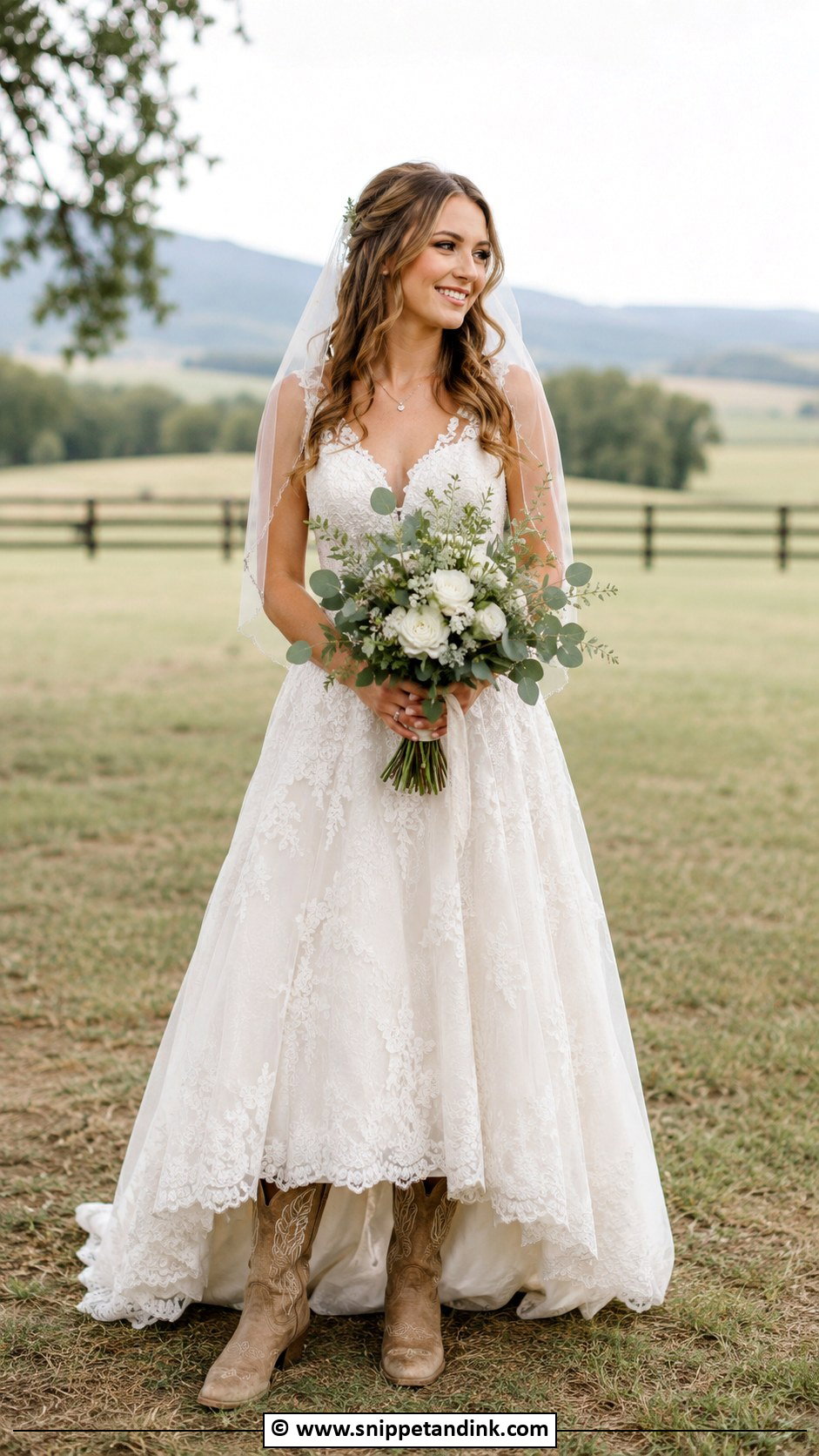 A Line Country Western Wedding Dress - Snippet and Ink - 25 Country Western Wedding Dresses