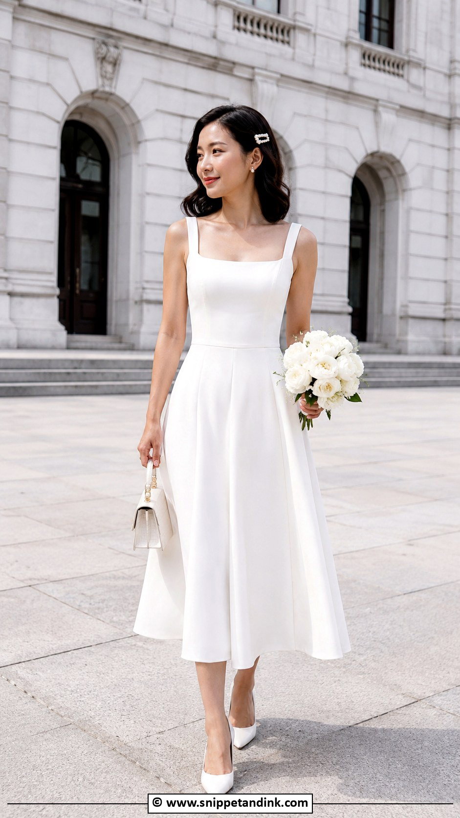 A Line Court House Wedding Dress - Snippet and Ink - 30 Court House Wedding Dress Ideas