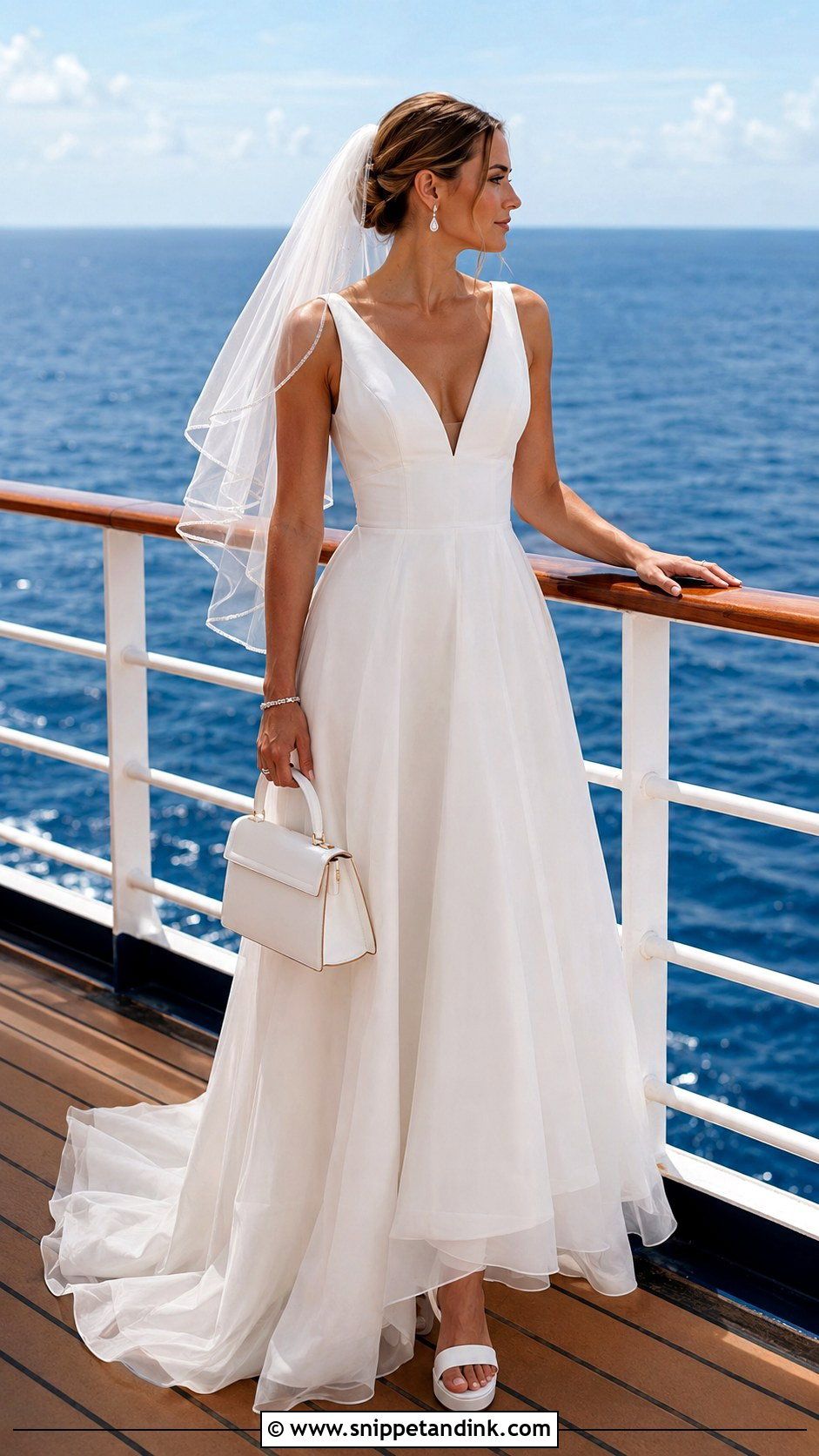 A Line Cruise Wedding Dress - Snippet and Ink - 20 Cruise Wedding Dress Ideas