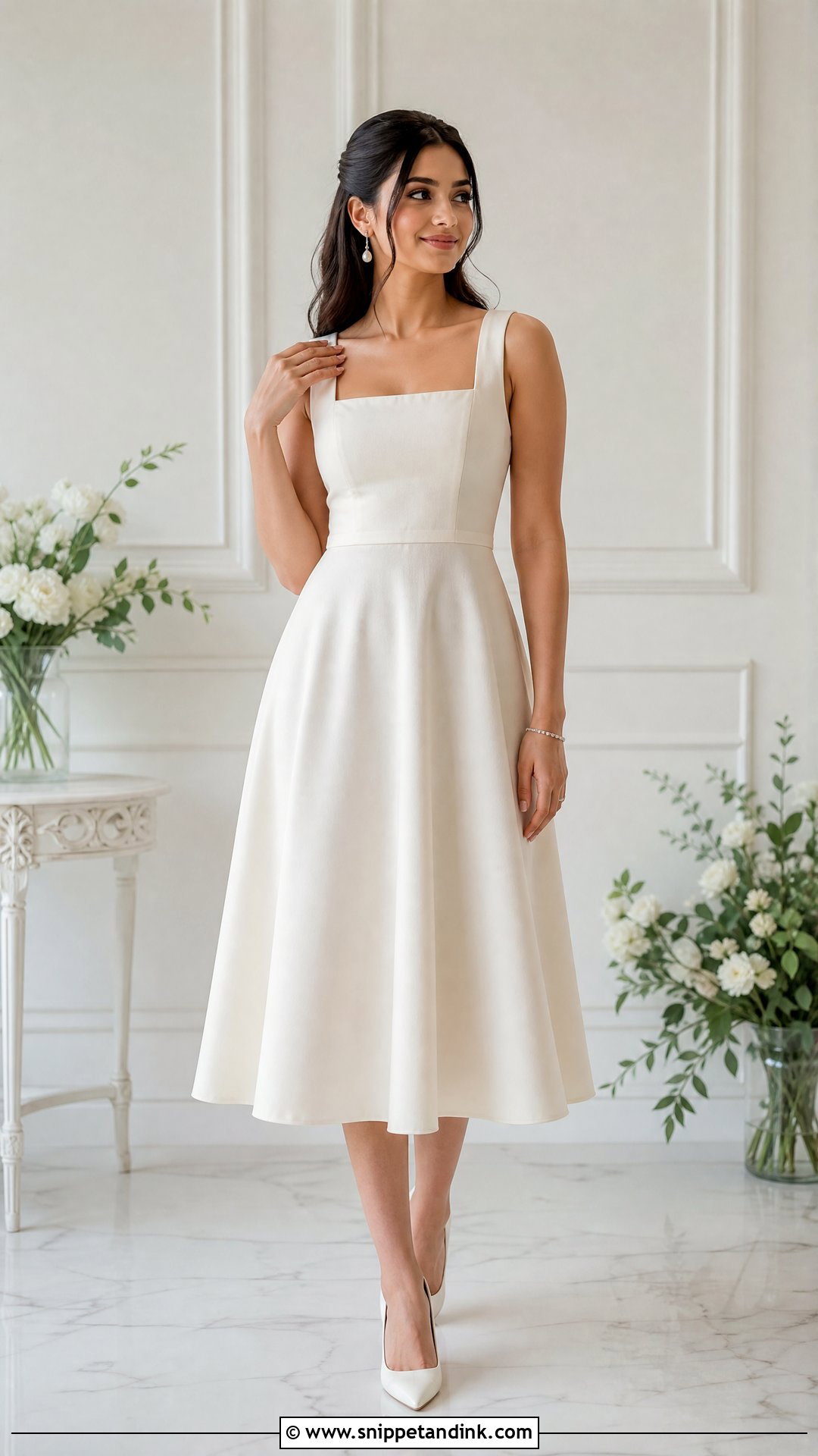 A Line Dress For Pre Wedding Shoot - Snippet and Ink - 25 Dresses for Pre Wedding Shoot