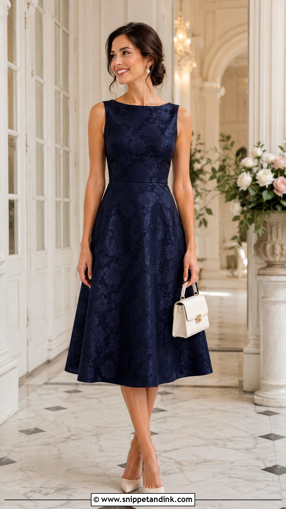 A Line Dress Wedding Cocktail Attire - Snippet and Ink - 30 Wedding Cocktail Attire for Women Ideas