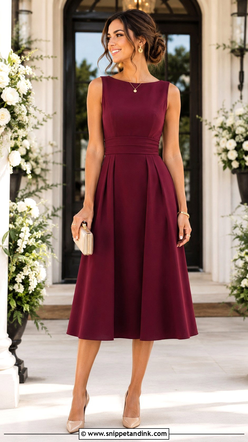 A Line Dress Wedding Guest Outfit - Snippet and Ink - 25 Stylish Dresses for Wedding