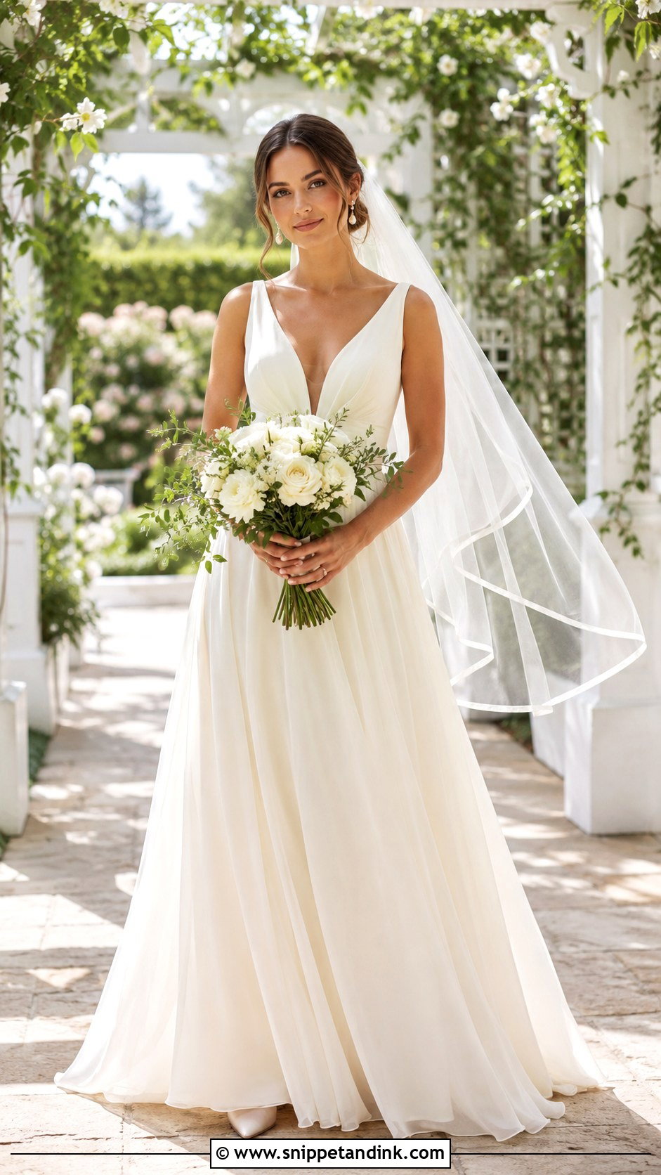 A Line Floor Length Wedding Dress - Snippet and Ink - 20 Floor Length Wedding Dress Ideas