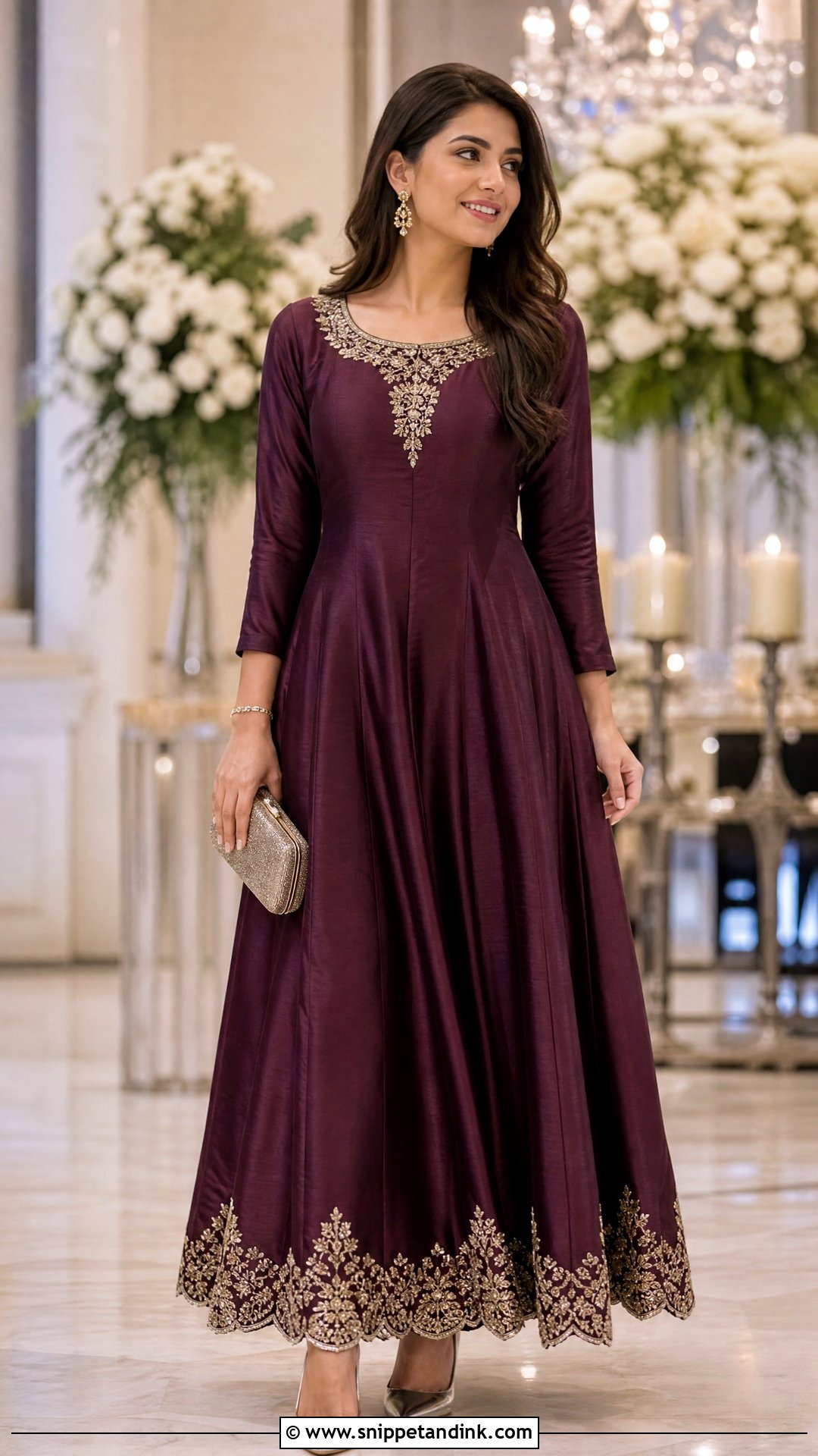 A Line Frock For Wedding - Snippet and Ink - 25 Frock Designs for Women Wedding