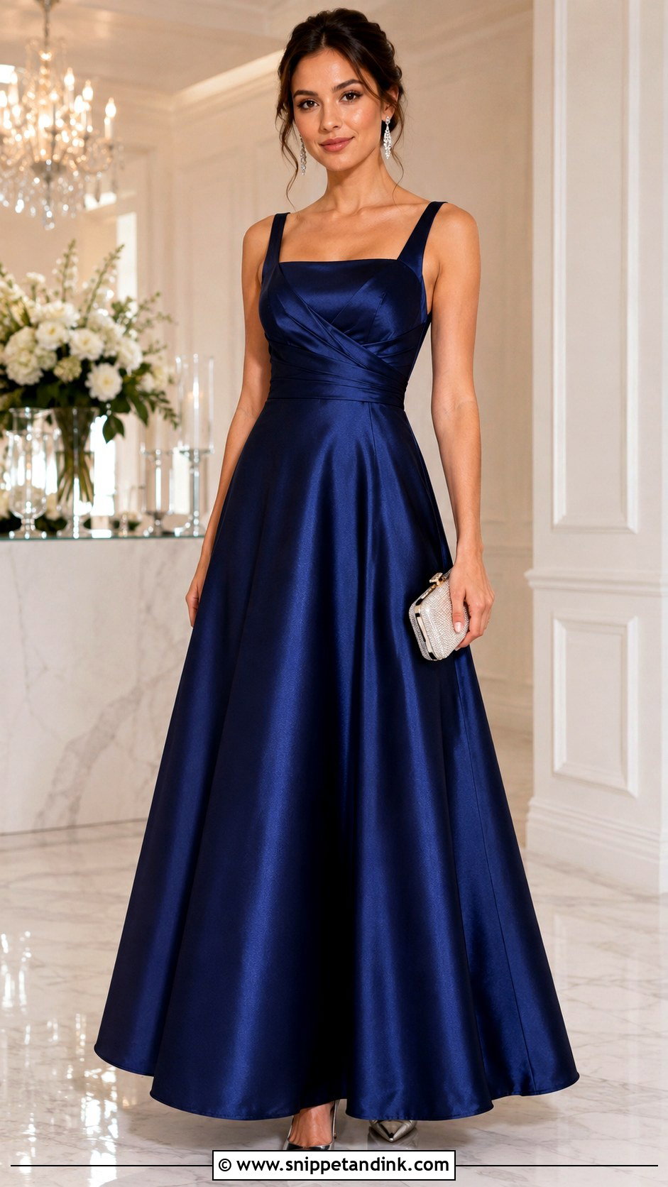 A Line Gown Design - Snippet and Ink - 25 Stylish Gown Designs